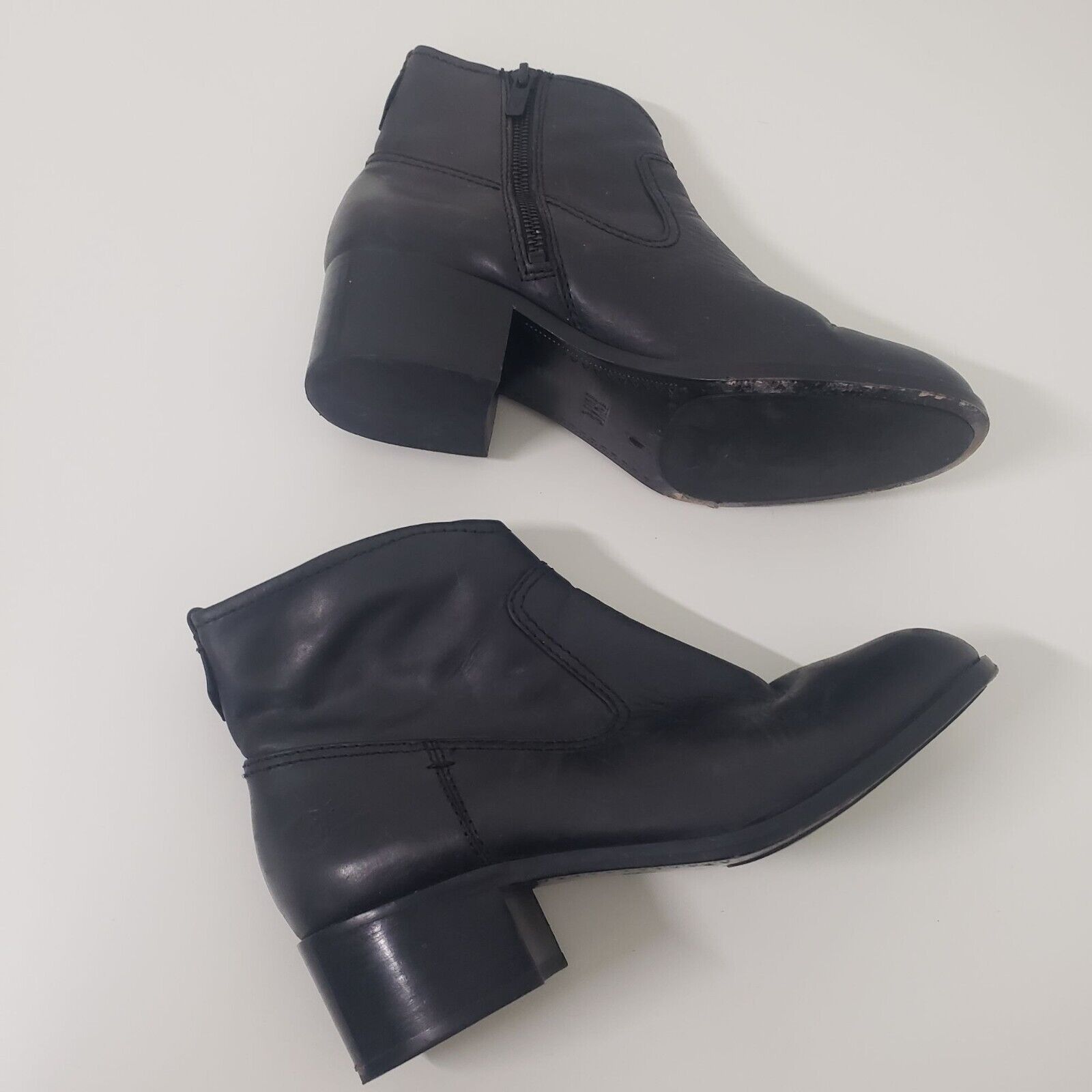 Frye Frye Leather Claire Boots Womens Size 7.5 Chunky Heel Black Size US 7.5 / IT 37.5 - 5 Thumbnail