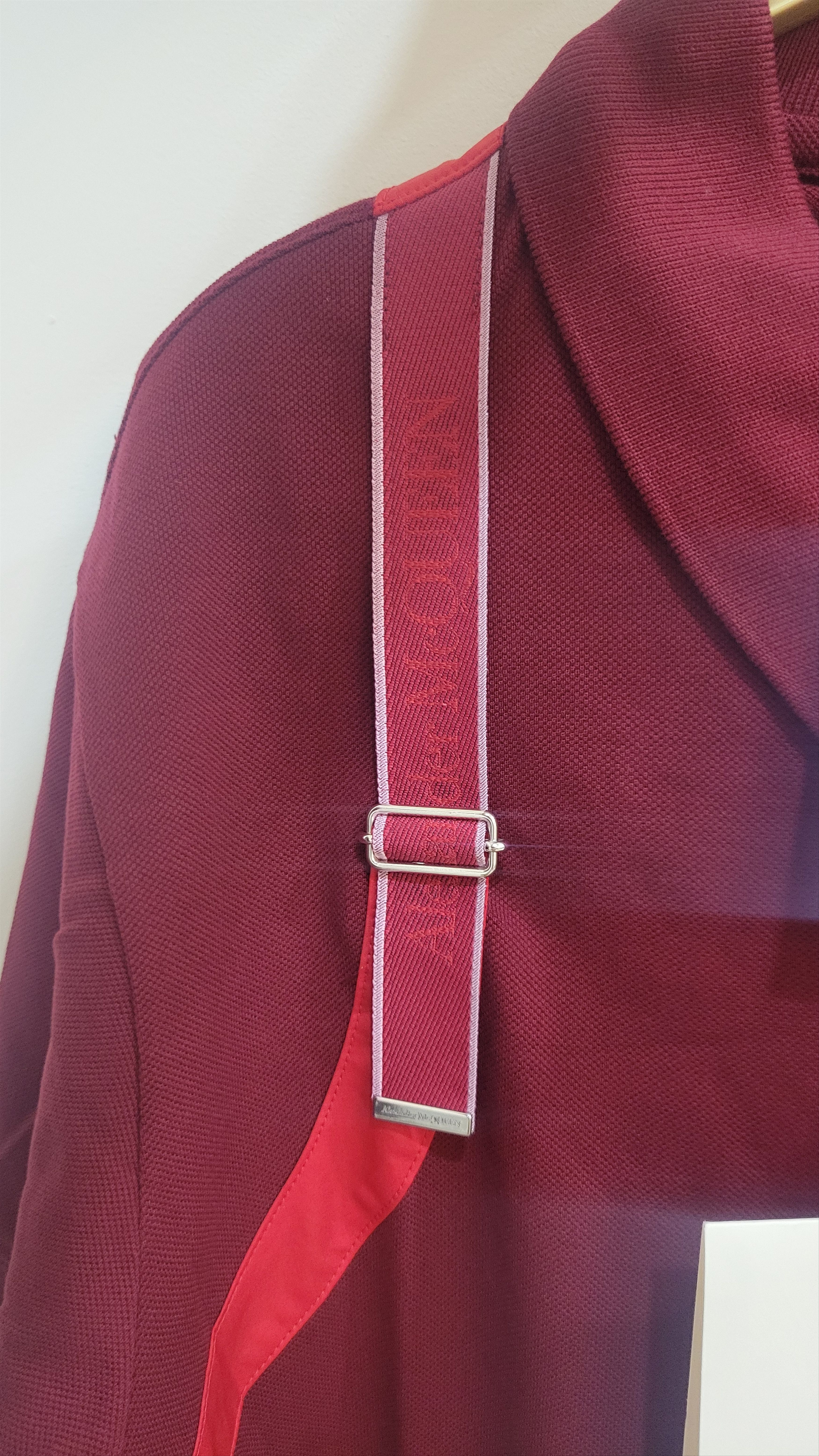 Alexander McQueen Alexander mcqueen strap brand new Bordeaux Size US XL / EU 56 / 4 - 2 Thumbnail