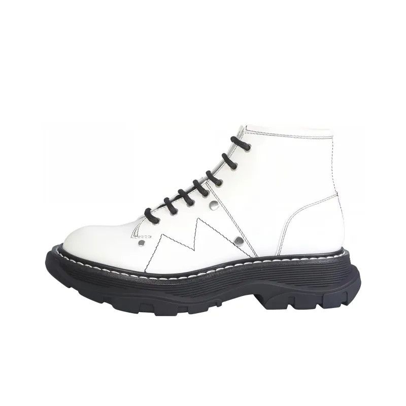 Alexander McQueen o1y0225 Ankle Boots in White Size US 11 / IT 41 - 5 Thumbnail