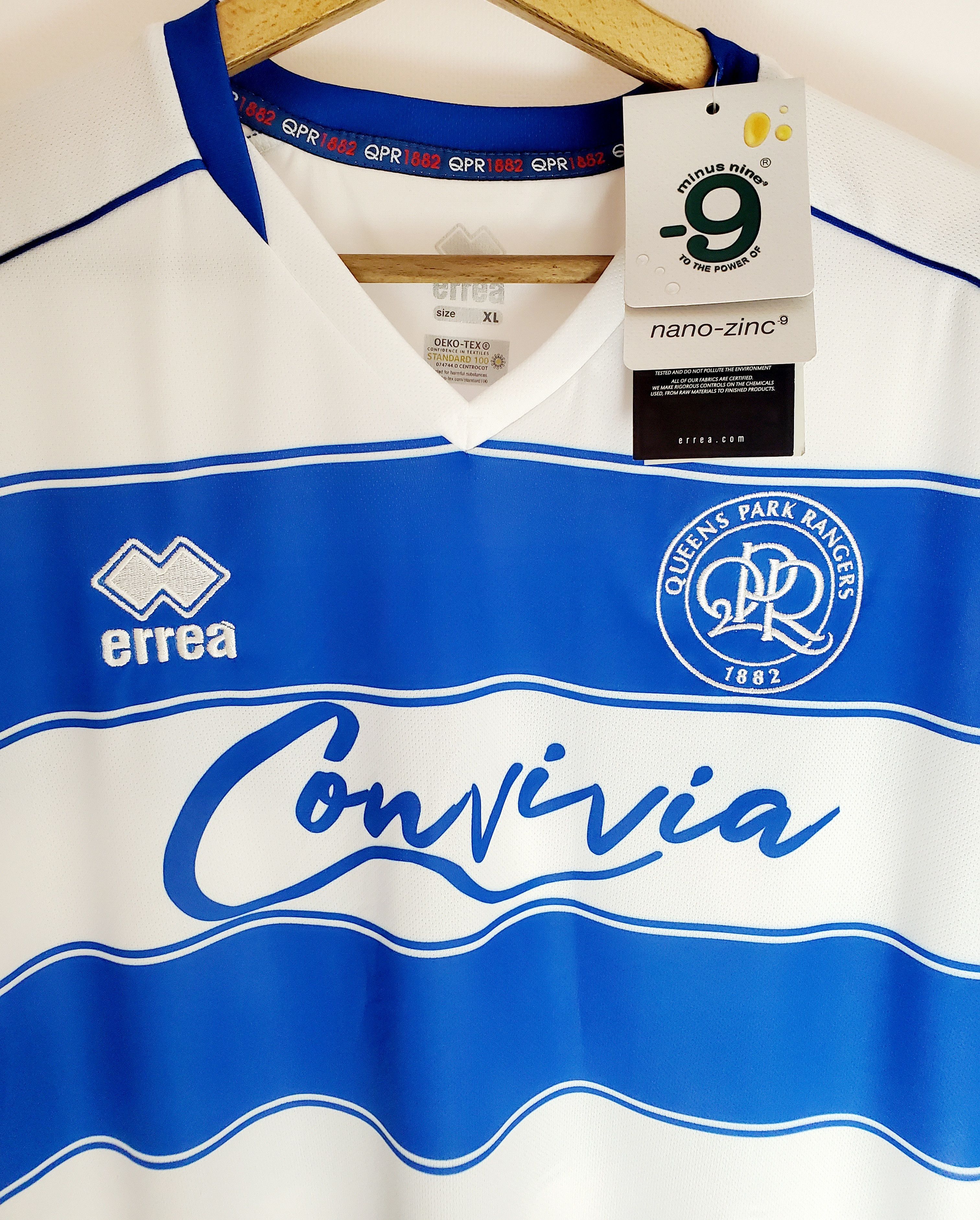 Errea QPR Queens Park Rangers Home Football Shirt 2022/23 Errea Xl Size US XL / EU 56 / 4 - 2 Thumbnail