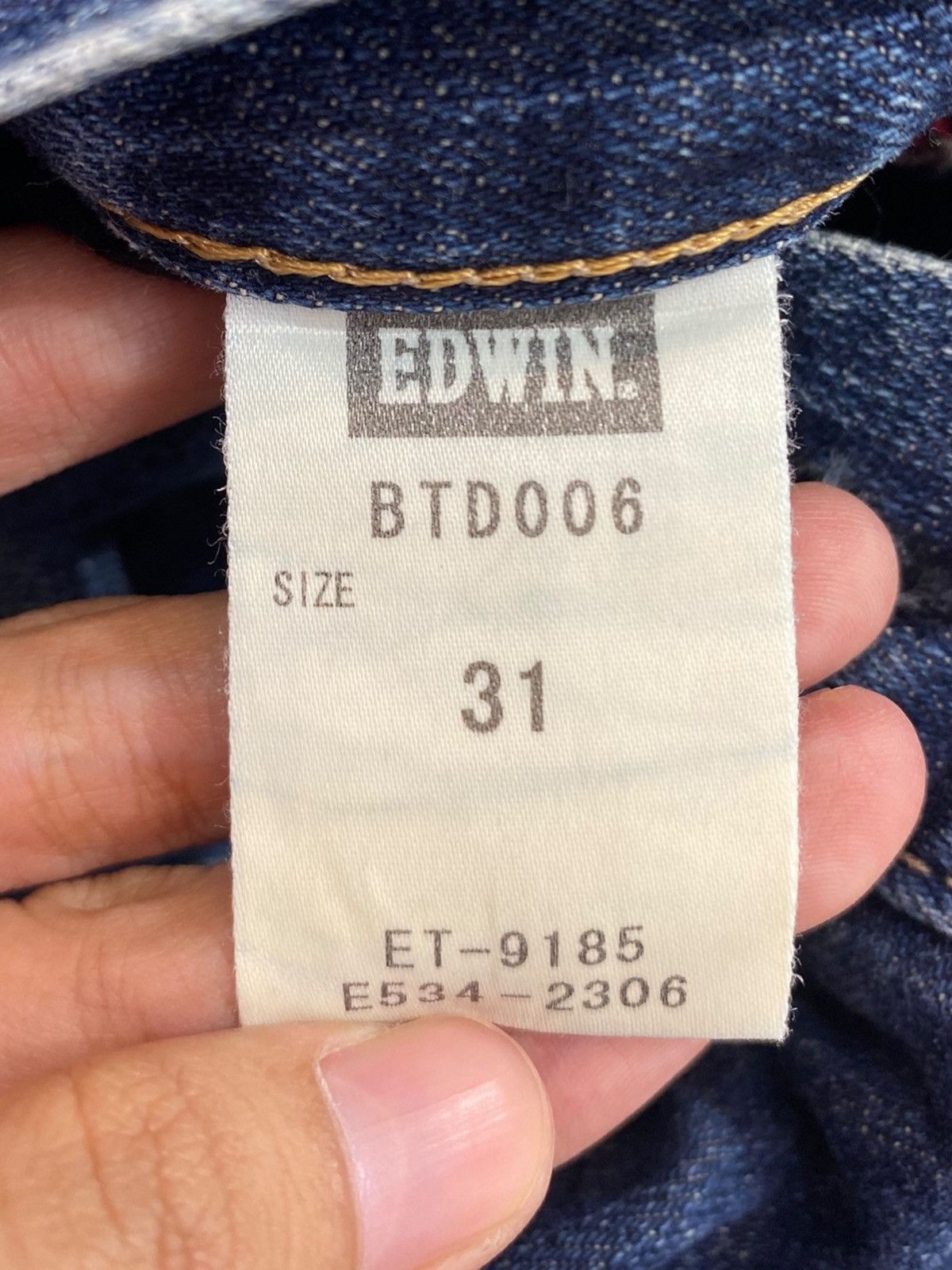 Edwin Edwin Blue Trip Whiskers Style Faded Blue Wash Jeans Size US 32 / EU 48 - 12 Thumbnail
