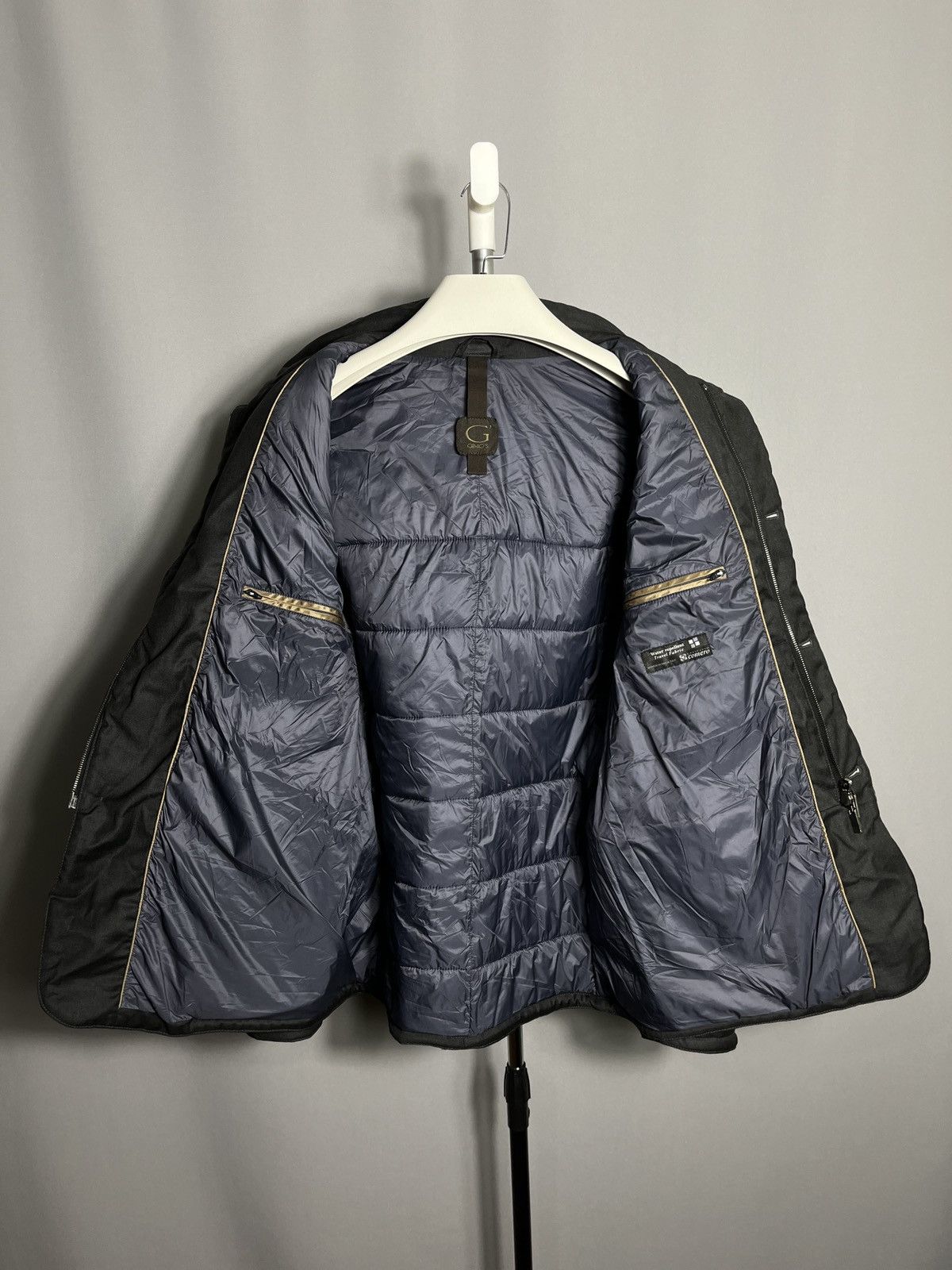 Gimo's gimos lanificio comero mens jacket wool grey coat full zip Size US L / EU 52-54 / 3 - 10 Thumbnail