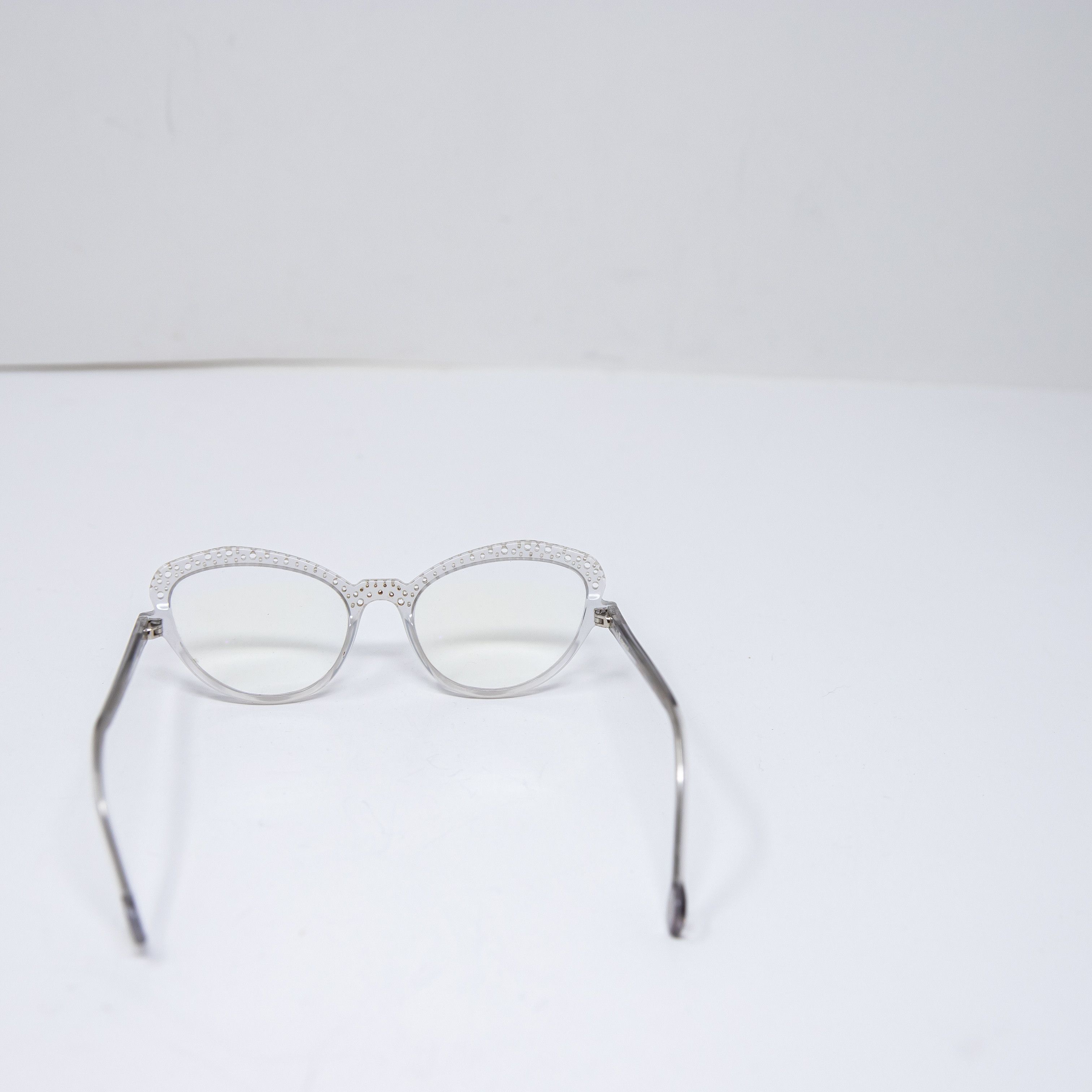 l.a.Eyeworks L.A. Eyeworks Kleio 119 Clear Rim Cat Eye Size ONE SIZE - 3 Thumbnail