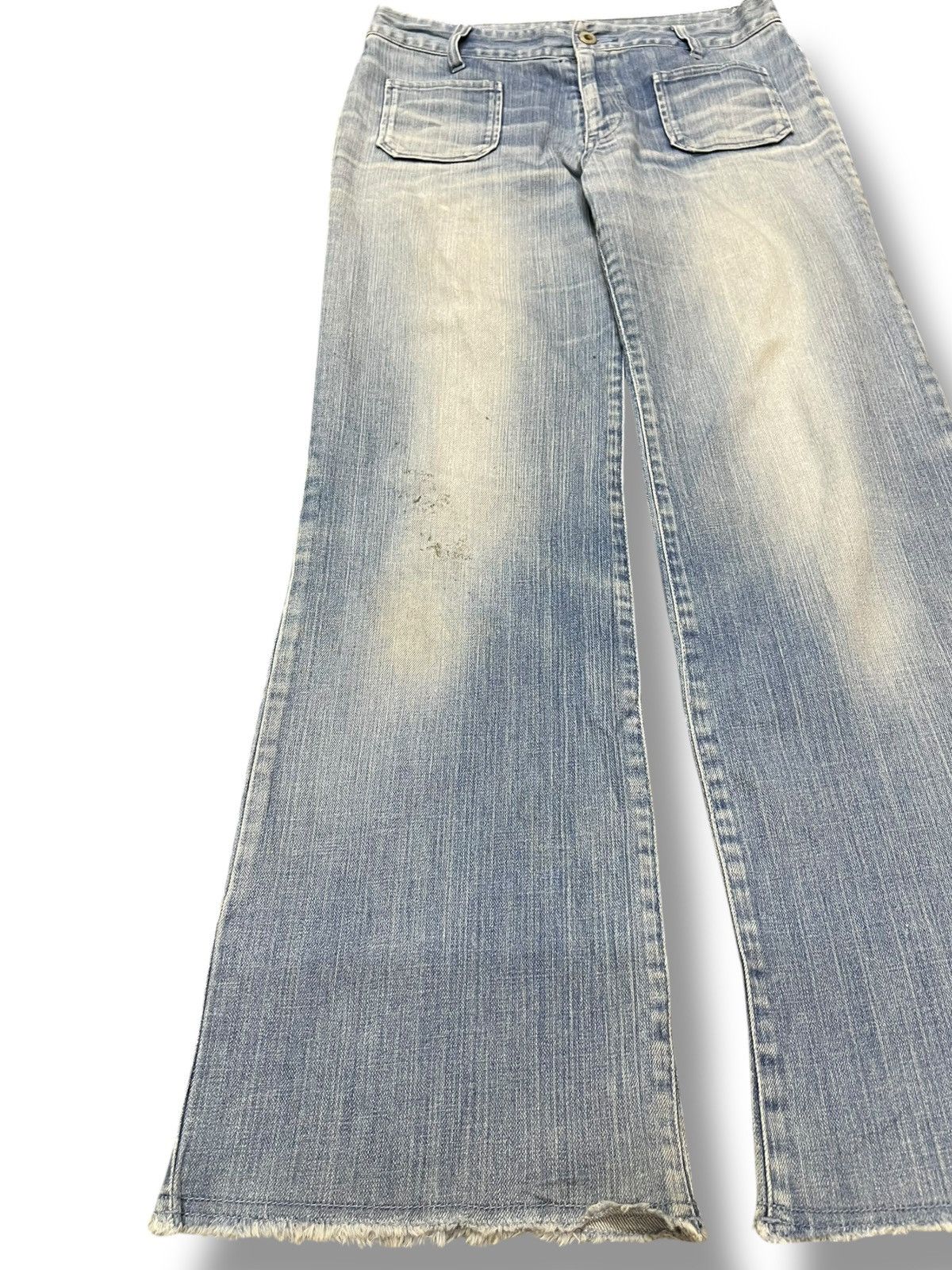 Japanese Brand Vintage Japanese Brand Flare Faded Denim Size US 29 - 4 Thumbnail