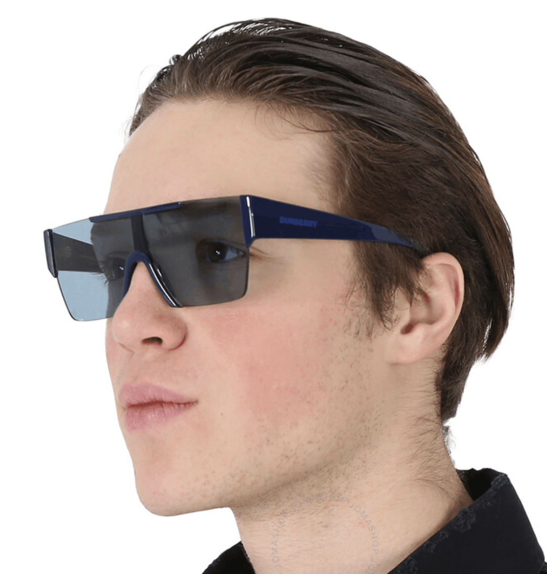 image of New Burberry Be4291 - 396180 Shield Sunglasses in Blue, Men's