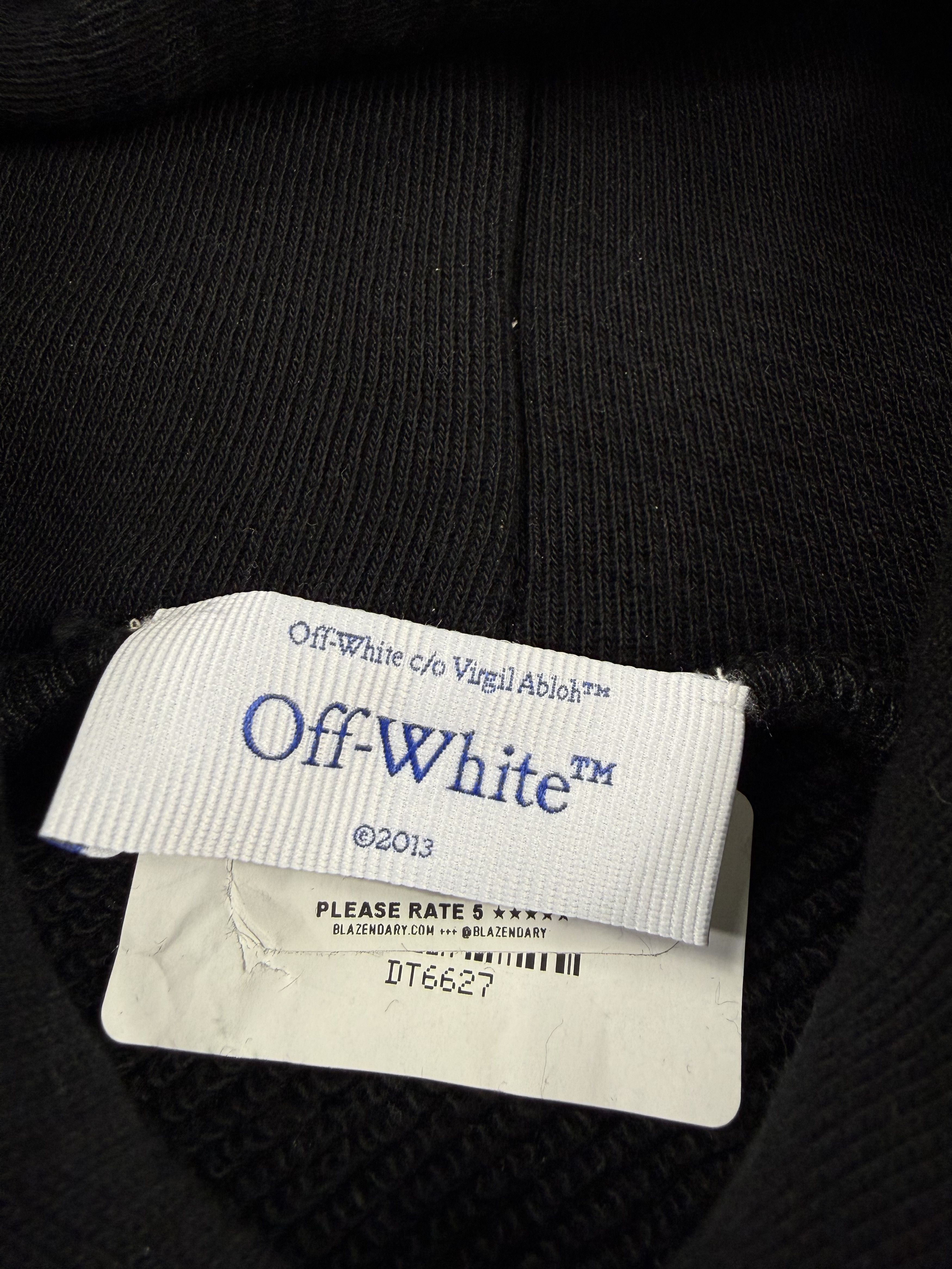Off-White Off-White Black OFF Logo Organic Cotton Hoodie Mens Large Size US L / EU 52-54 / 3 - 5 Thumbnail