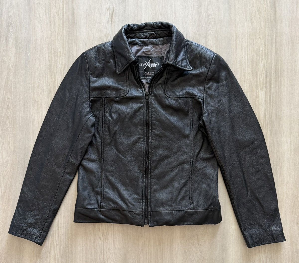 Wilsons Leather Vintage Wilson Leather Maxima Genuine Leather Jacket Sz S Size S / US 4 / IT 40 - 1 Thumbnail