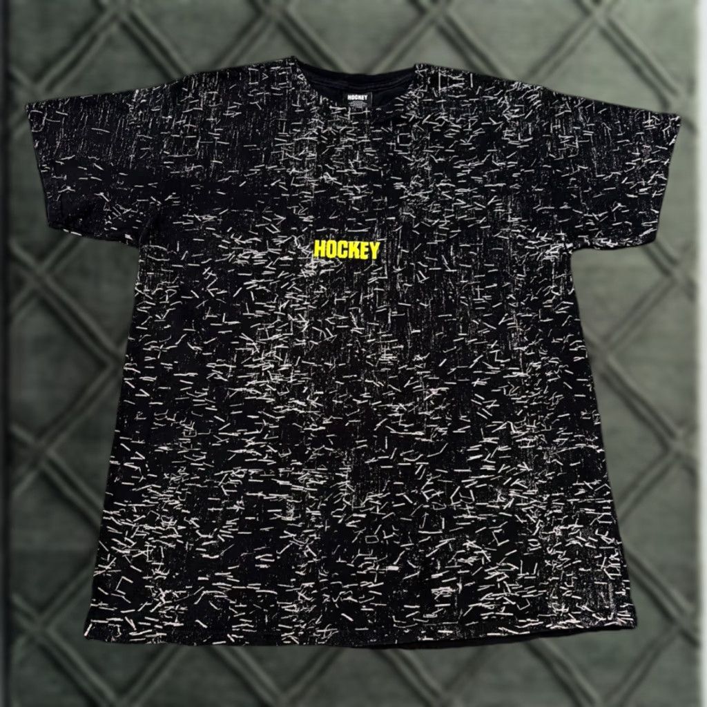 Vintage Hockey Eyes Without A Face Black All Over Print T-Shirt L Mens Regular Large Shirt Size US L / EU 52-54 / 3 - 1 Thumbnail
