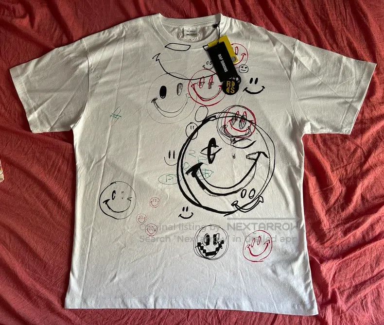 Raf Simons Raf simons Smiley Face Cooperative Short Sleeves Size US L / EU 52-54 / 3 - 1 Thumbnail