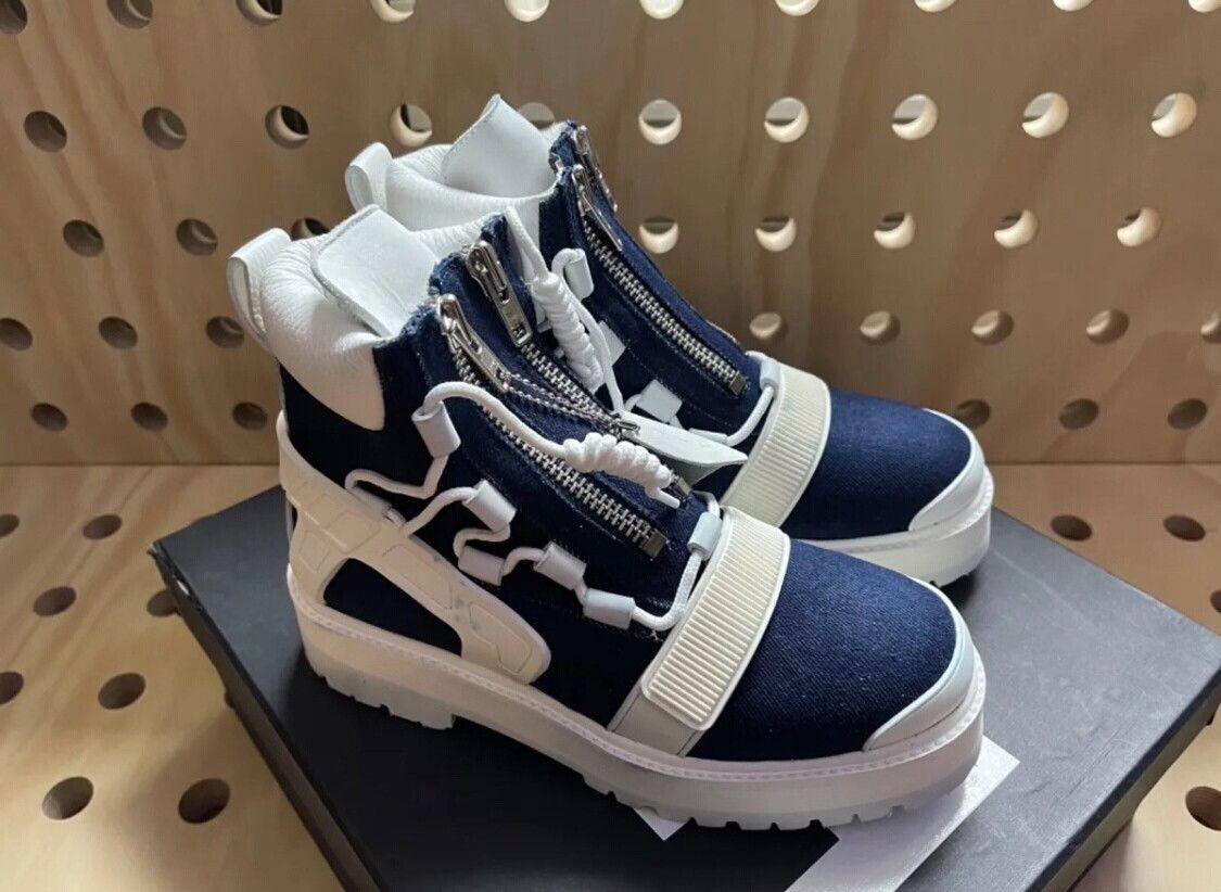 Hood By Air HBA Hood by Air Denim Hiking Boots Size US 5 / EU 37 - 1 Thumbnail