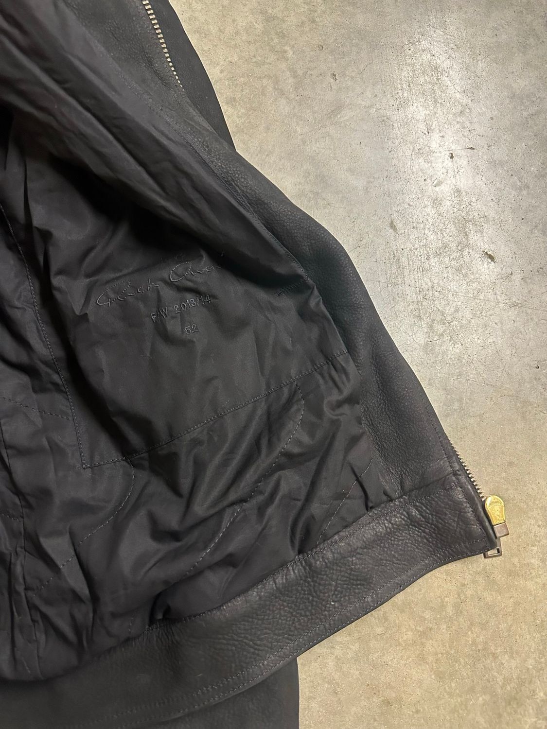 Rick Owens FW13-14 Heavy Hooded Leather Jacket Size US L / EU 52-54 / 3 - 9 Thumbnail