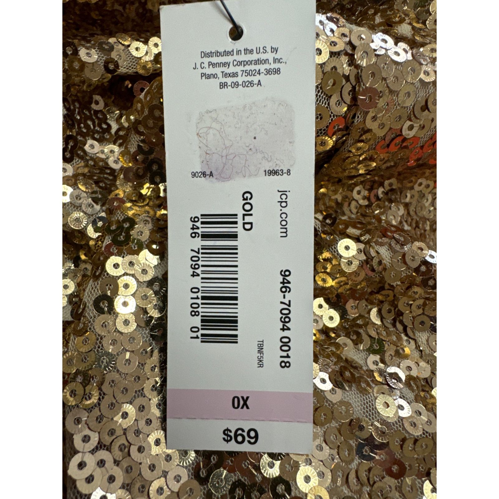 Worthington Worthington Woman 0X (XL) Gold Sequin Below Knee Skirt Size 36" / US 14 / IT 50 - 6 Thumbnail
