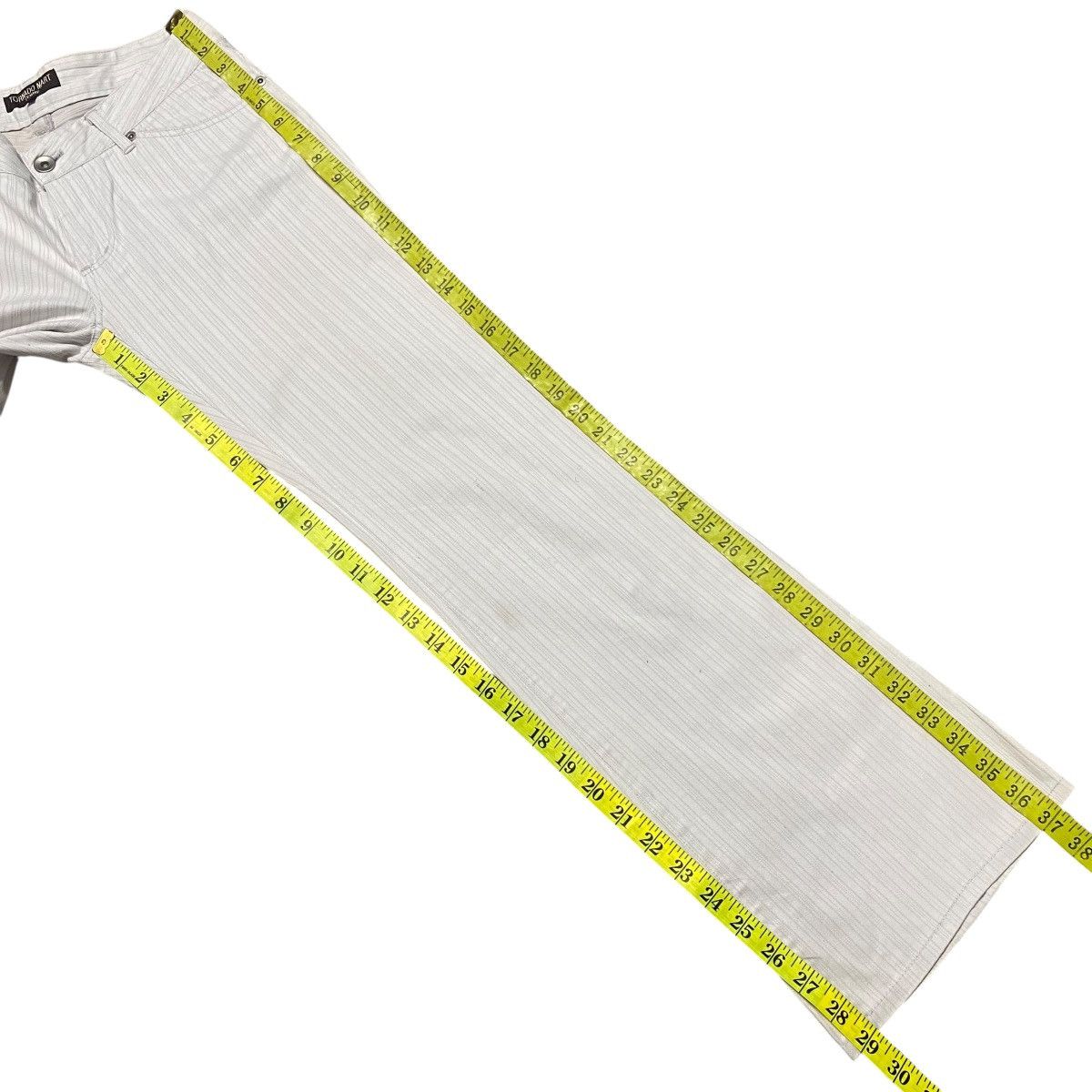 Japanese Brand Tornado mart Striped Flare Jeans Size 26" / US 2 / IT 38 - 17 Thumbnail