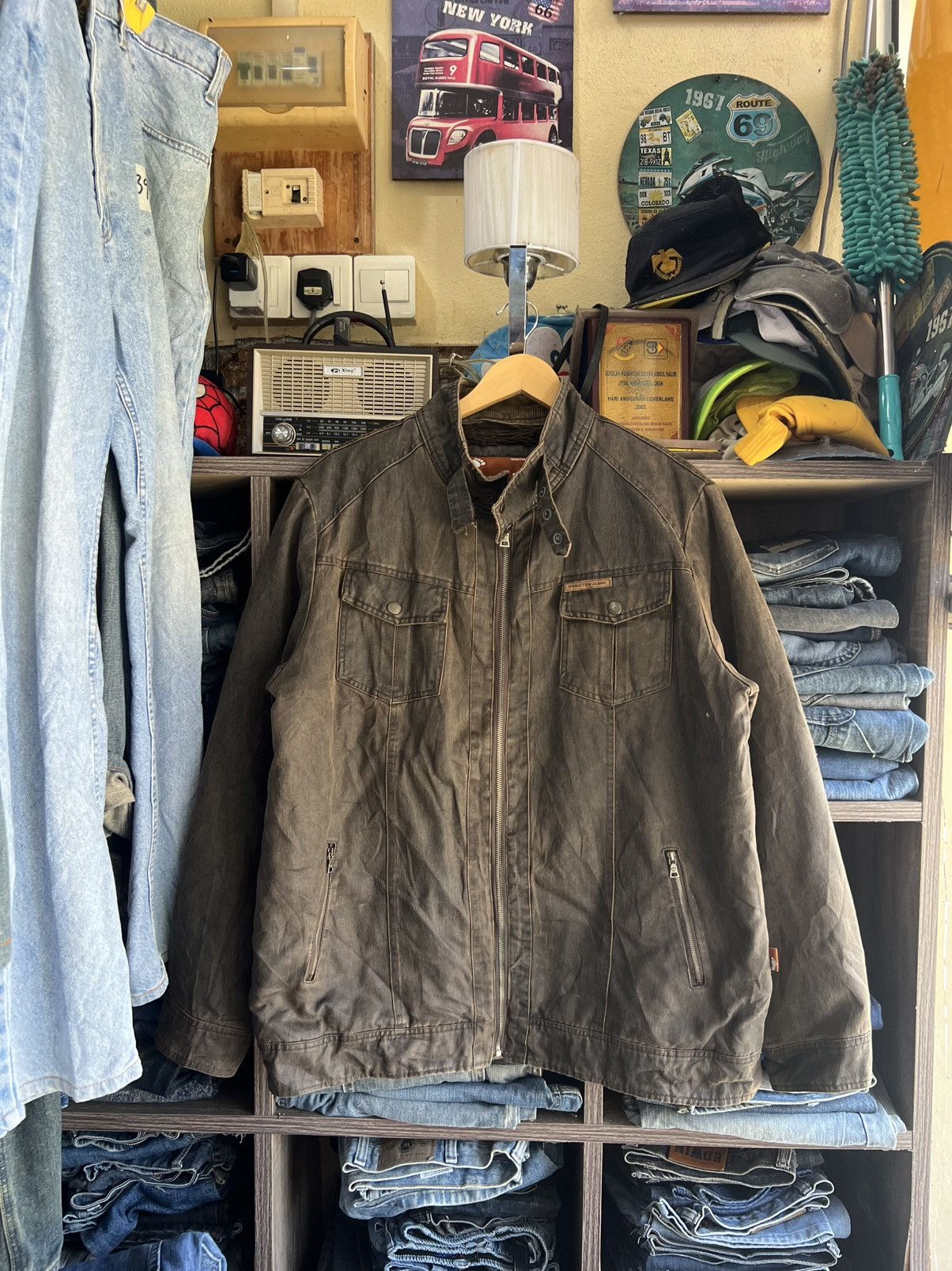 🔥Hang Ten Faux Fur Sherpa Zipper Jacket