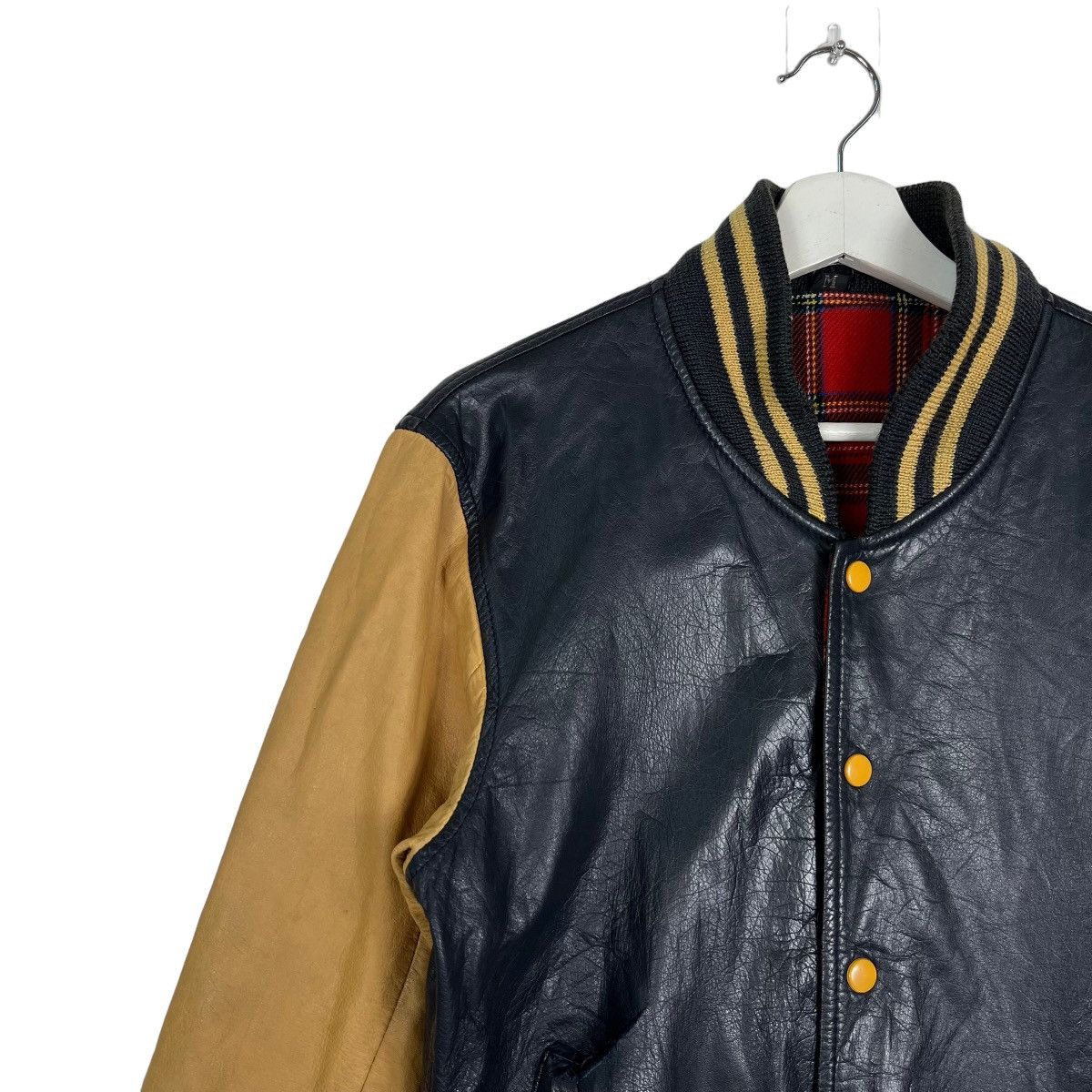 Japanese Brand 🔥 VINTAGE 1950s LEATHER STADIUM JACKET Size US M / EU 48-50 / 2 - 7 Thumbnail