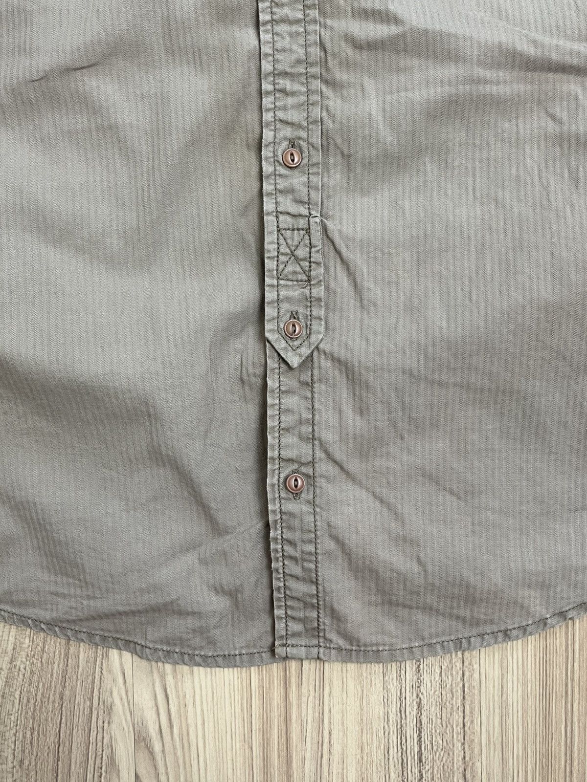 Vintage Vintage Diesel Hooded Shirt Military Style Size US XS / EU 42 / 0 - 8 Thumbnail