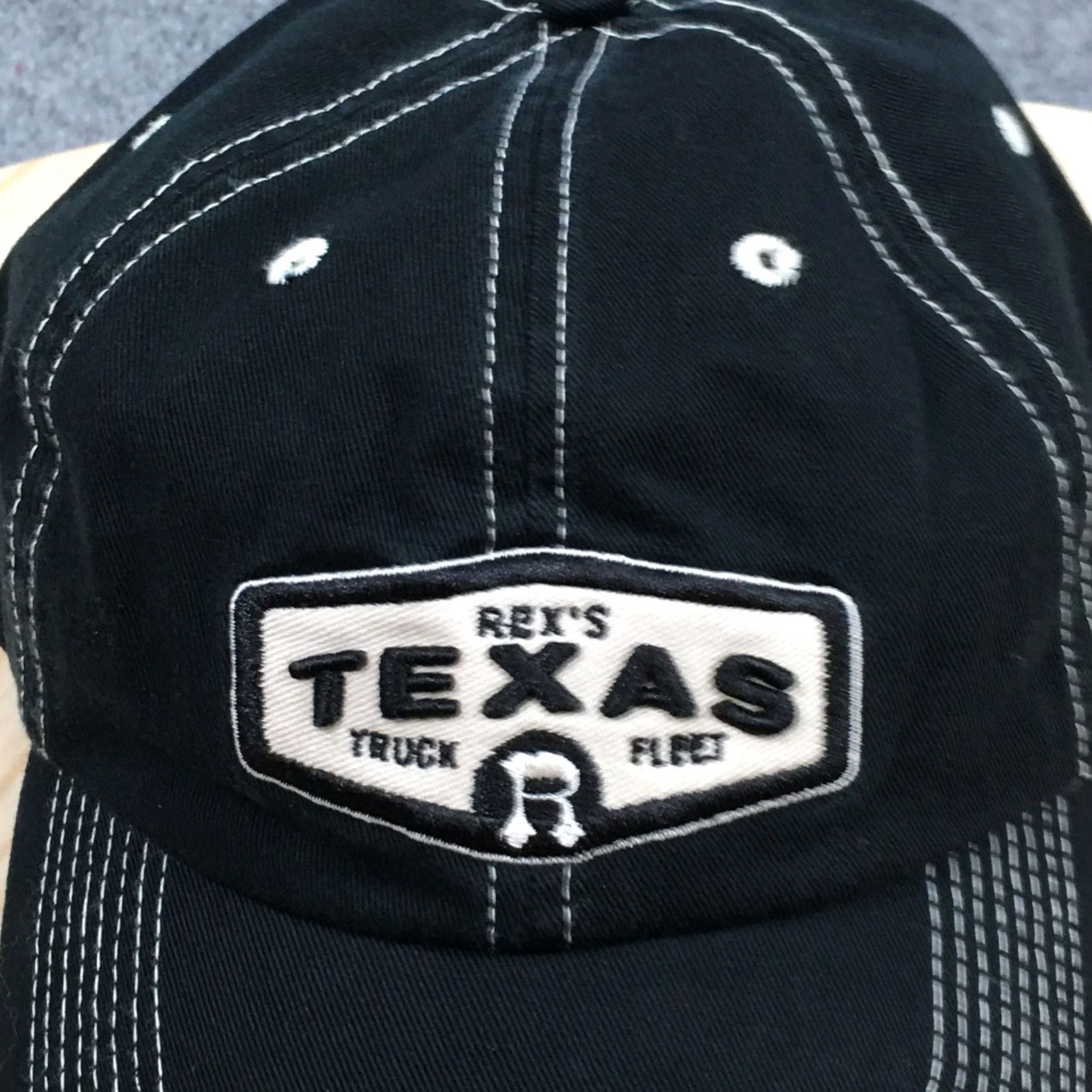 Vintage Arizona Baseball Cap Rex Texas Truck Fleet Unisex Black OS Embroidered Logo Size ONE SIZE - 3 Thumbnail