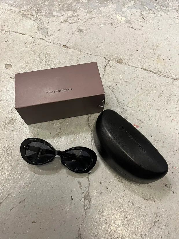 Kiko Kostadinov × Vintage Kiko Kostadikov Phantom Black Sunglasses Size ONE SIZE - 3 Thumbnail