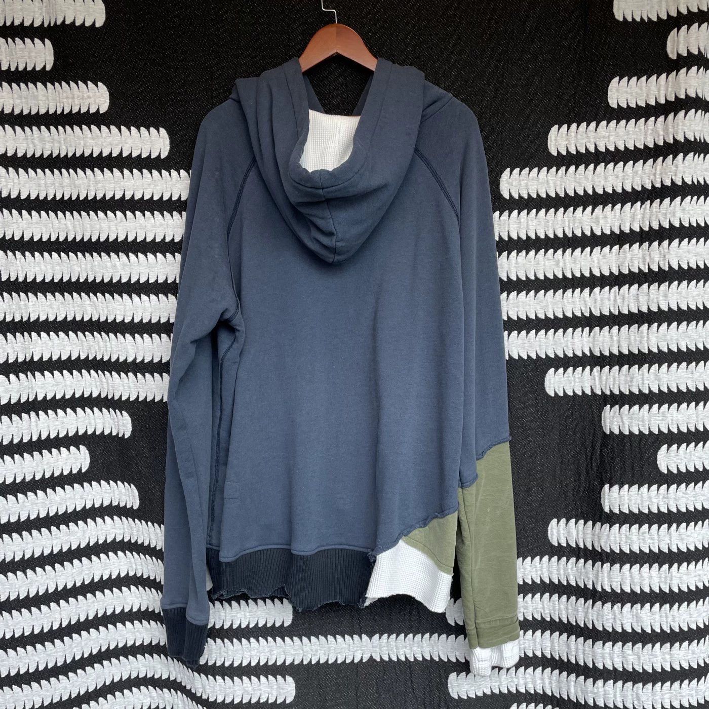 Greg Lauren Greg Lauren colorblocked long sleeve hoodie Navy 3 Size US L / EU 52-54 / 3 - 2 Thumbnail