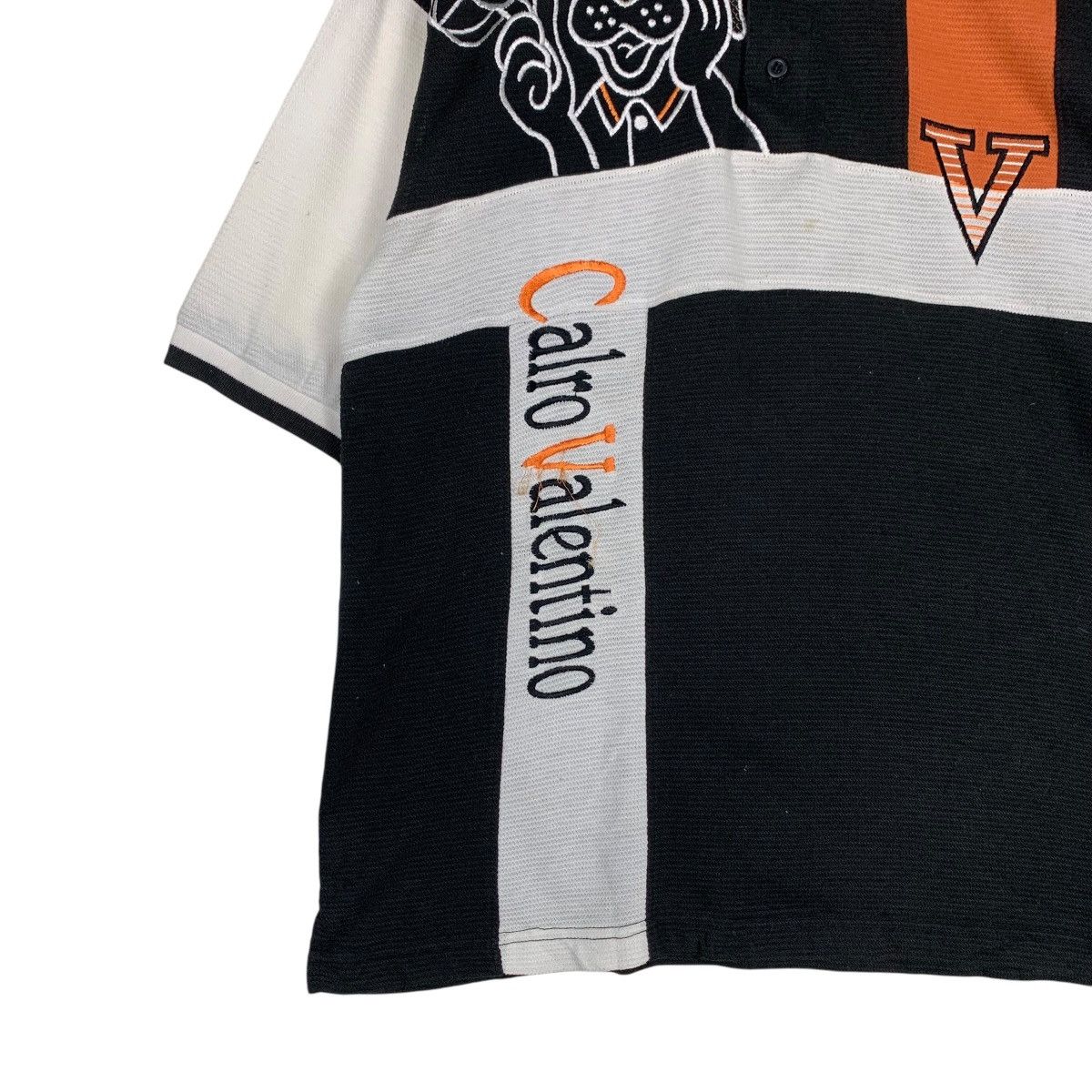 Valentino CALRO VALENTINO Embroidery Big Logo Polo Shirt #1430-C65 Size US M / EU 48-50 / 2 - 3 Thumbnail
