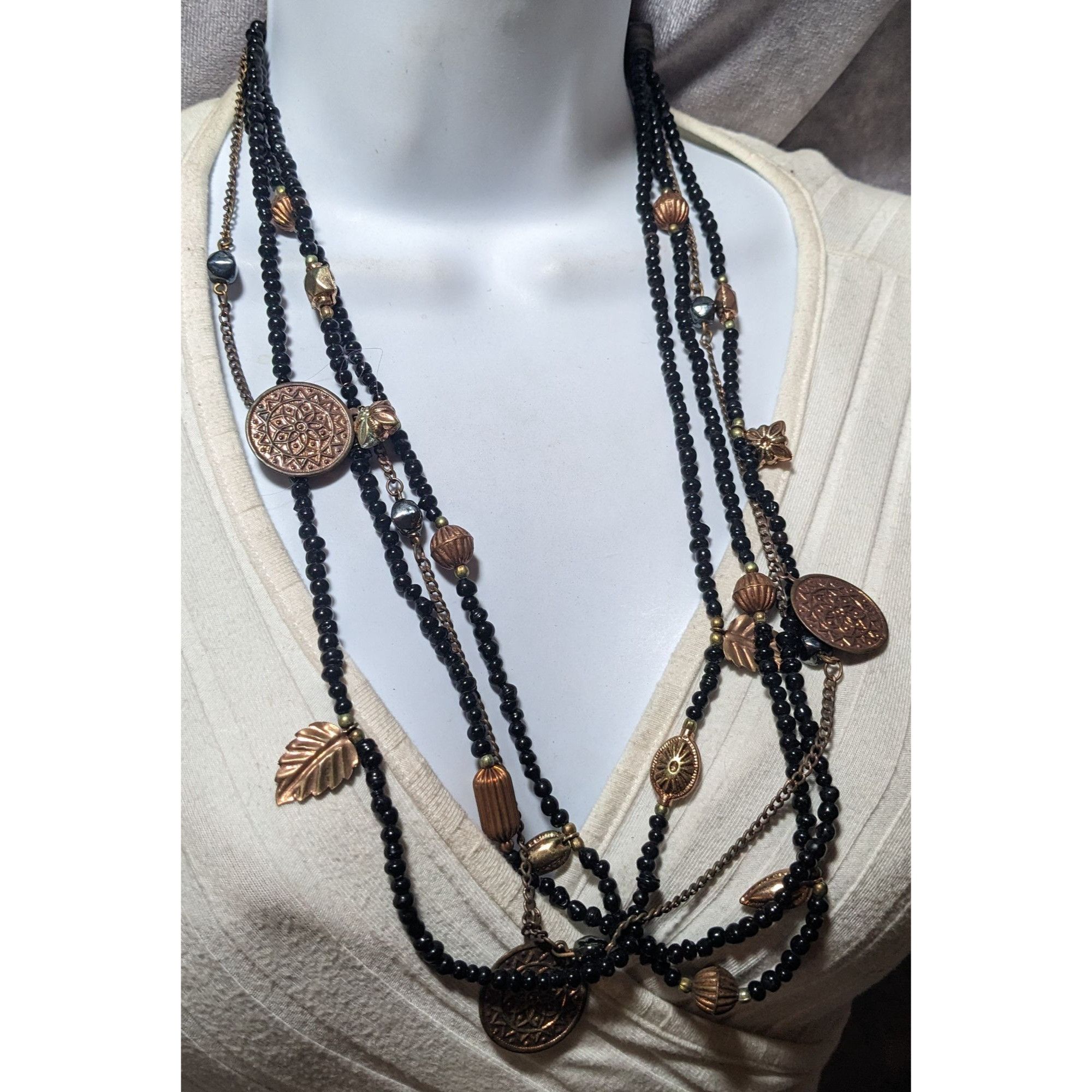 Other Bohemian Indie Multilayer Bead And Charm Necklace Size ONE SIZE - 6 Thumbnail