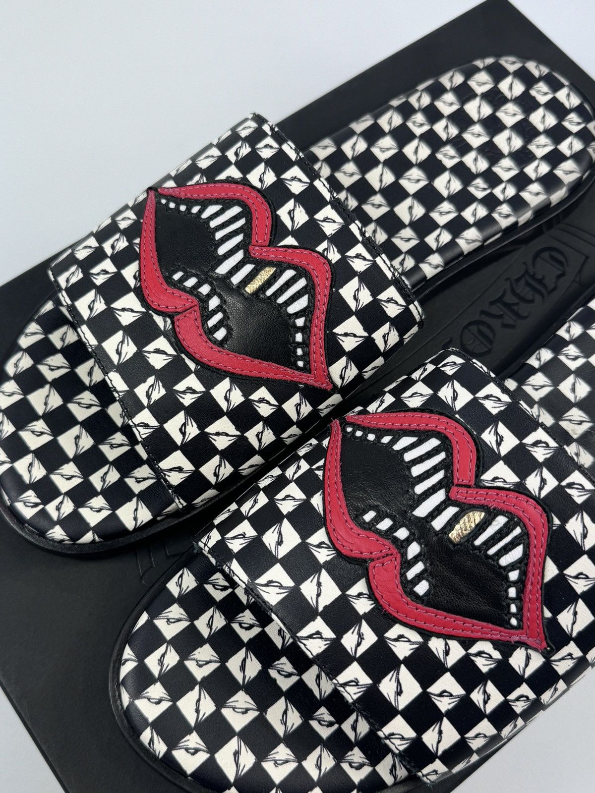 Chrome Hearts MATTY BOY 99 EYES LIPS SLIDES Size US 9 / EU 42 - 4 Thumbnail