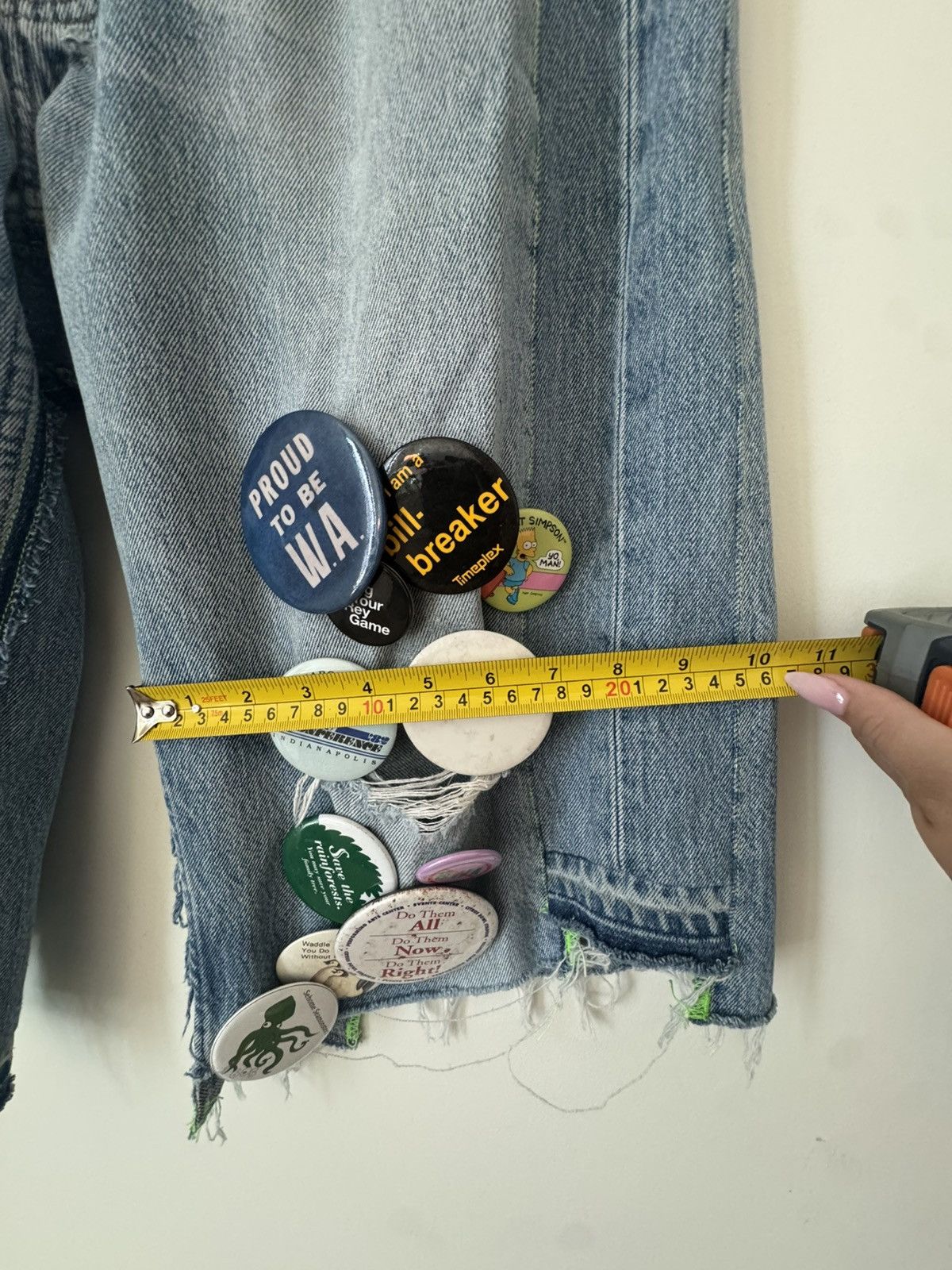 Better With Age Better With Age Pin Denim Shorts Indigo Blue, Size 33 Size US 33 - 12 Thumbnail