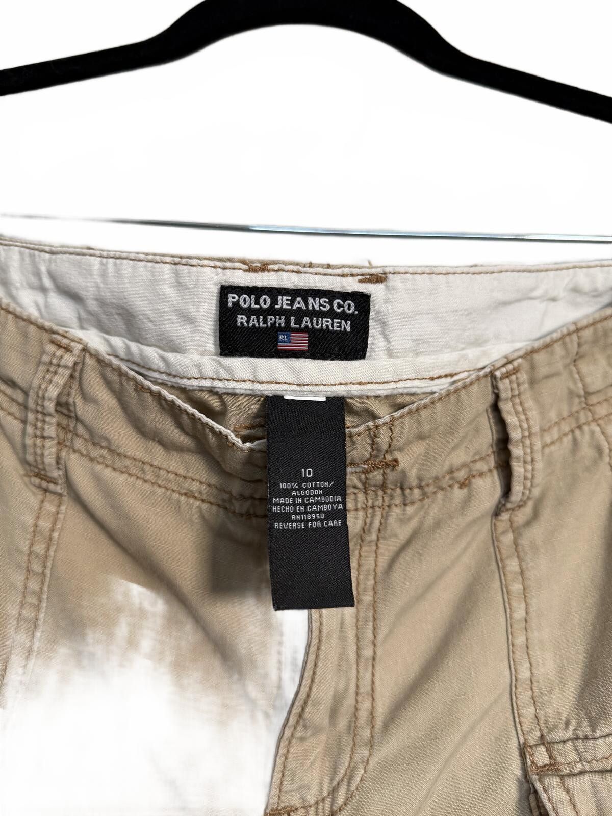 Other Polo Jeans Co. Ralph Lauren Khaki Cargo Shorts Size 10 Size 32" / US 10 / IT 46 - 4 Thumbnail