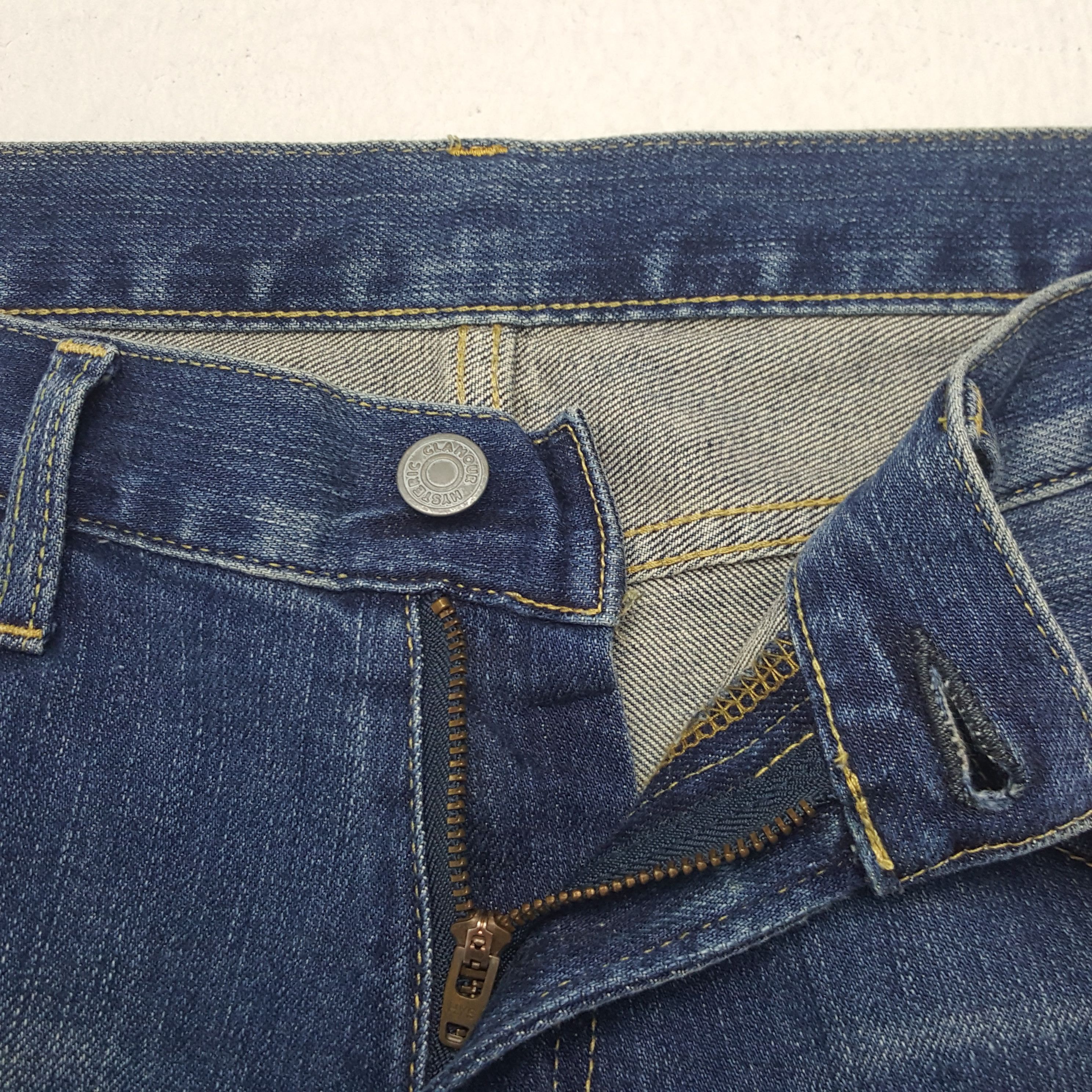 Hysteric Glamour × Japanese Brand × Vintage Vintage Hysteric Glamour Custom Art Uniform Jeans Size US 31 - 12 Thumbnail