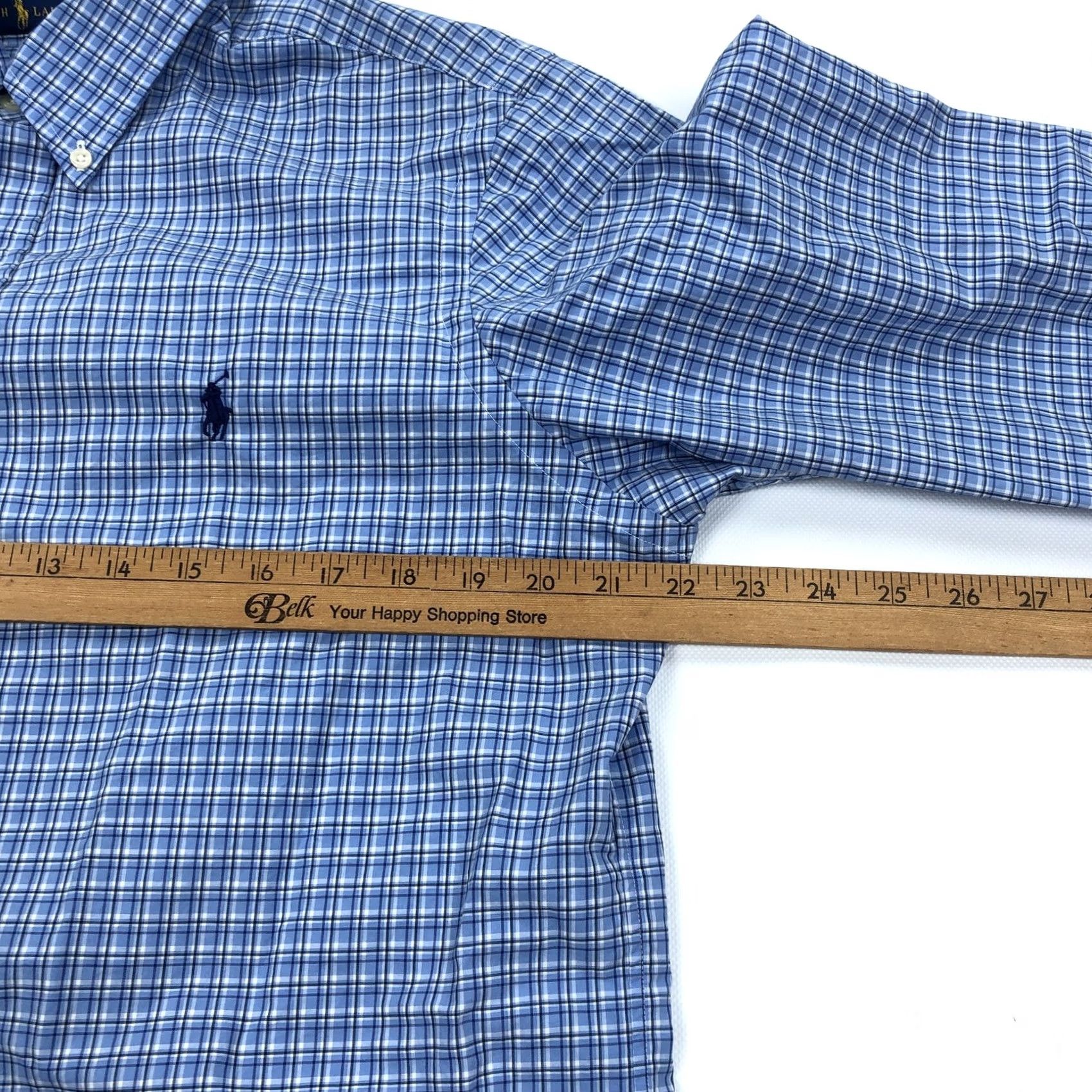 Ralph Lauren Ralph Lauren Men's M Blue Plaid Check Button-Down Casual Shirt M Size US M / EU 48-50 / 2 - 5 Thumbnail