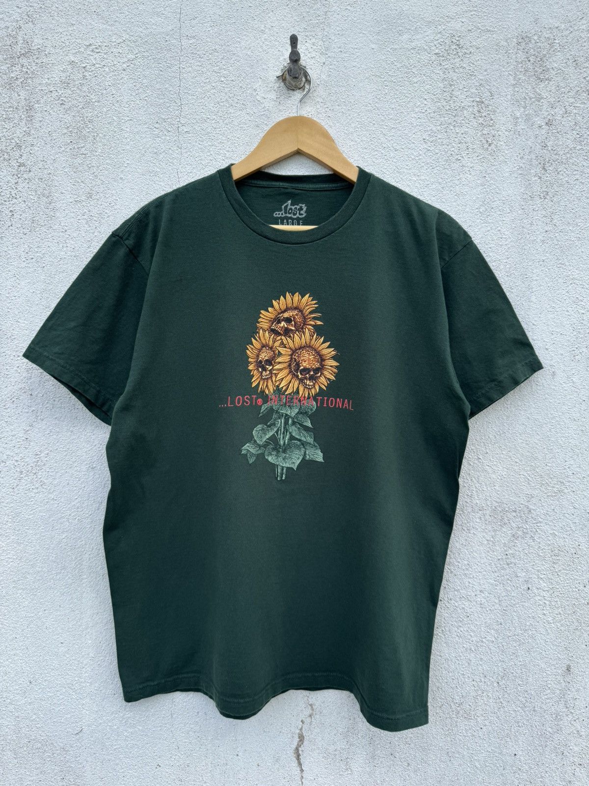 Hook-Ups Vintage LOST ENTERPRISE Skull Sun Flower Rare Tee Size US L / EU 52-54 / 3 - 1 Thumbnail