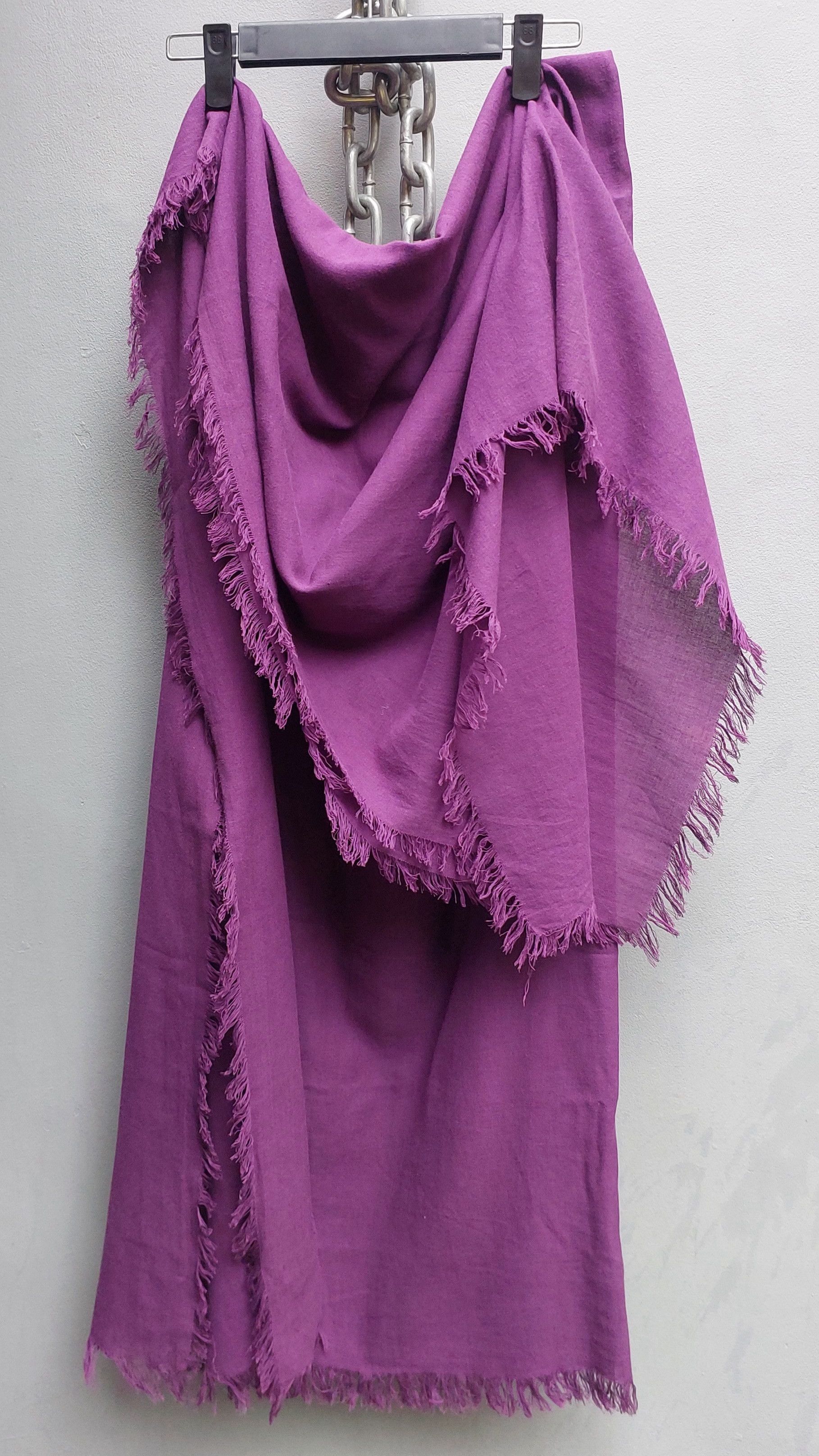 Yohji Yamamoto Y's x Yohji Yamamoto Oversized Cotton Scarf Size ONE SIZE - 5 Thumbnail