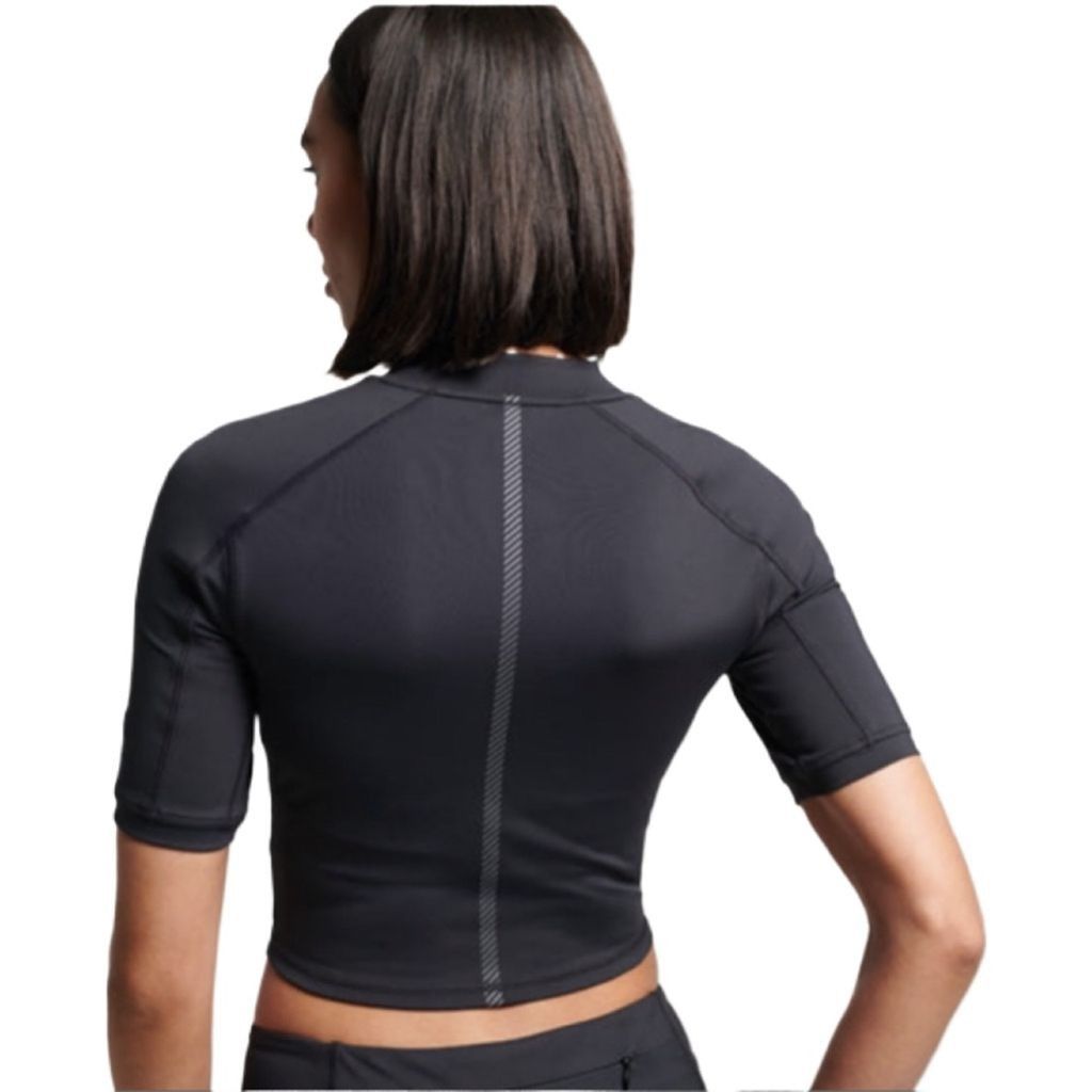 Superdry SUPERDRY Run 3/4 Sleeve Crop Top Women’s SIZE XL. Black Size XL / US 12-14 / IT 48-50 - 1 Thumbnail