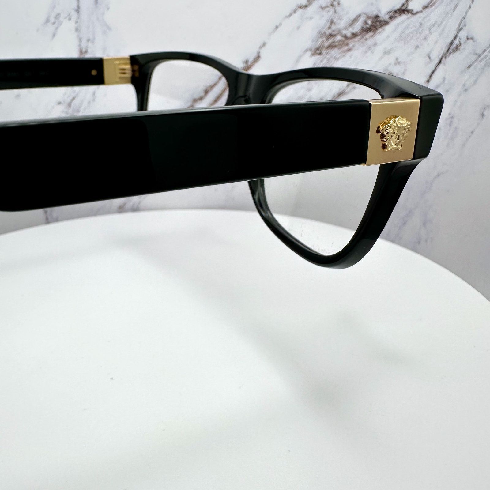 Versace New VERSACE Eyeglasses Black Square Gold Medusa Versace Size ONE SIZE - 5 Thumbnail