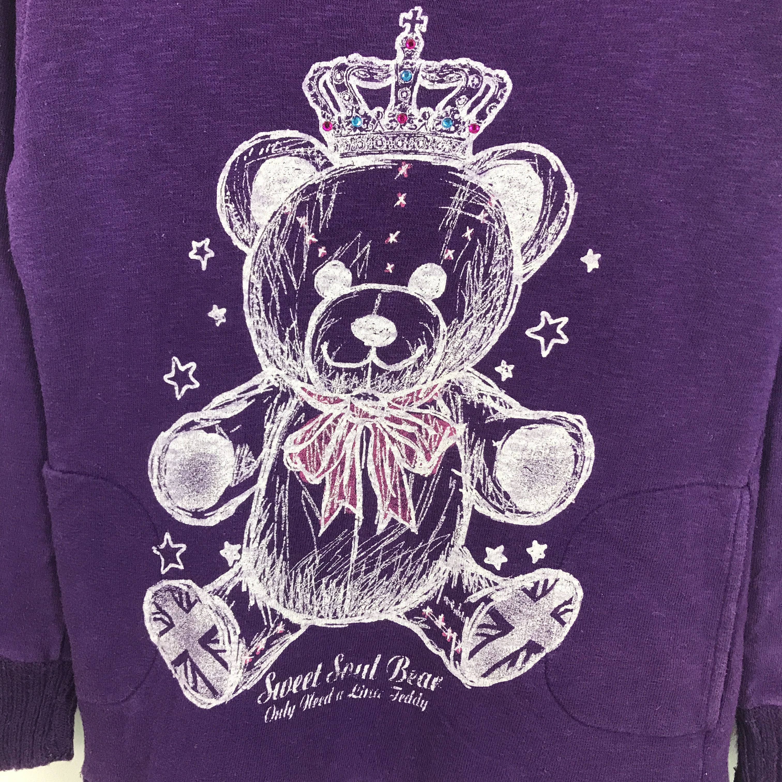 If Six Was Nine × Japanese Brand Rare sweet soul bear punk style sweatshirt Size XS / US 0-2 / IT 36-38 - 2 Thumbnail