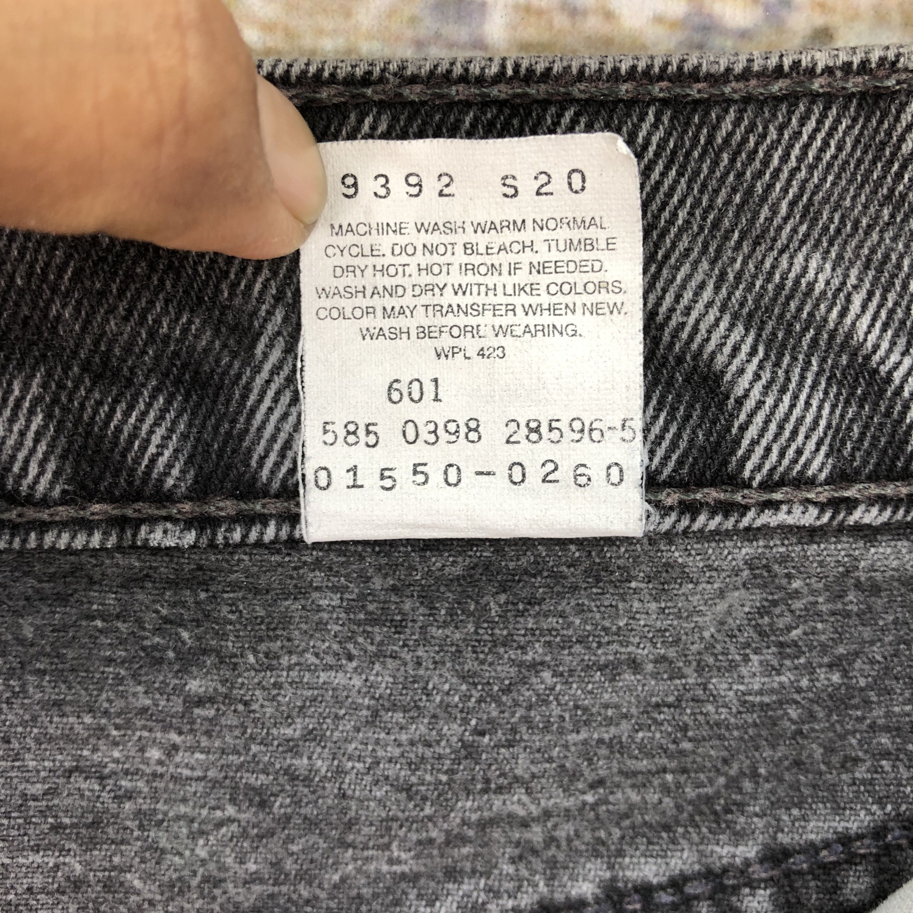 Levi's Vintage 90s Levis Stonewash Black Jeans Levi's Faded Denim Size US 42 / EU 58 - 11 Thumbnail