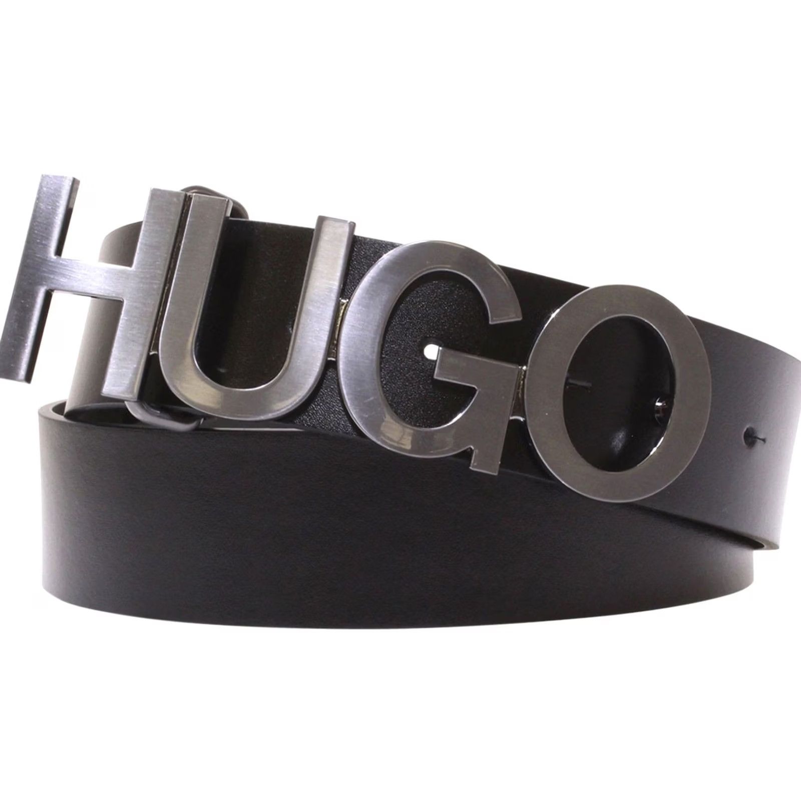 Hugo Boss Hugo Boss Men's Icon Belt Genuine Leather Black Sz: 30 50452149 Size 30 - 2 Thumbnail