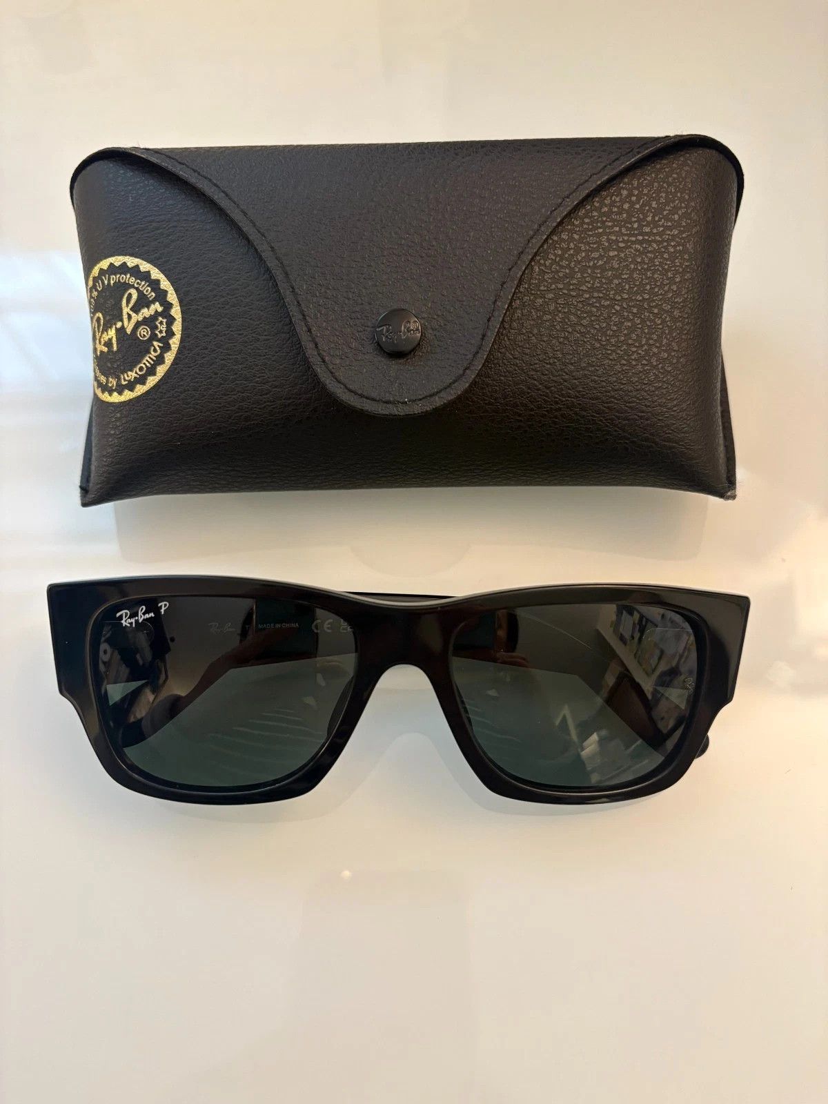 Oliver Peoples Ray-Ban Carlos RB0947S 56mm Polarized Rectangular Sunglasses Size ONE SIZE - 3 Thumbnail
