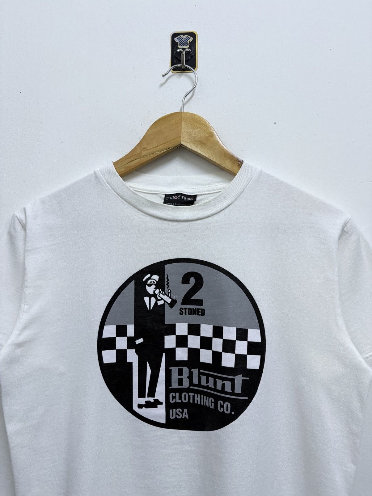 Vintage 2000's Bootleg Blunt - Stoned / Lambretta Ska Jazz T-Shirt Size US S / EU 44-46 / 1 - 3 Thumbnail