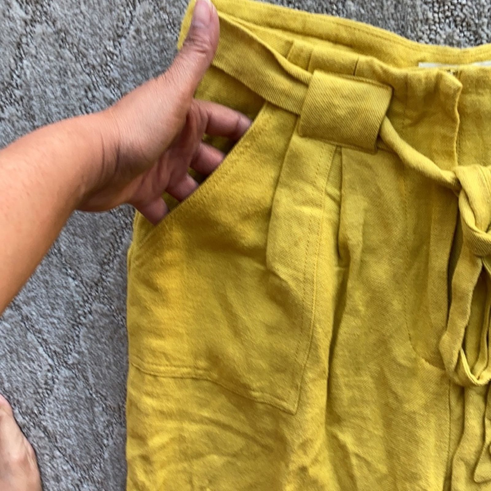 Other Elevenses high waisted pants linen cotton blend office sz S Size 26" / US 2 / IT 38 - 3 Thumbnail
