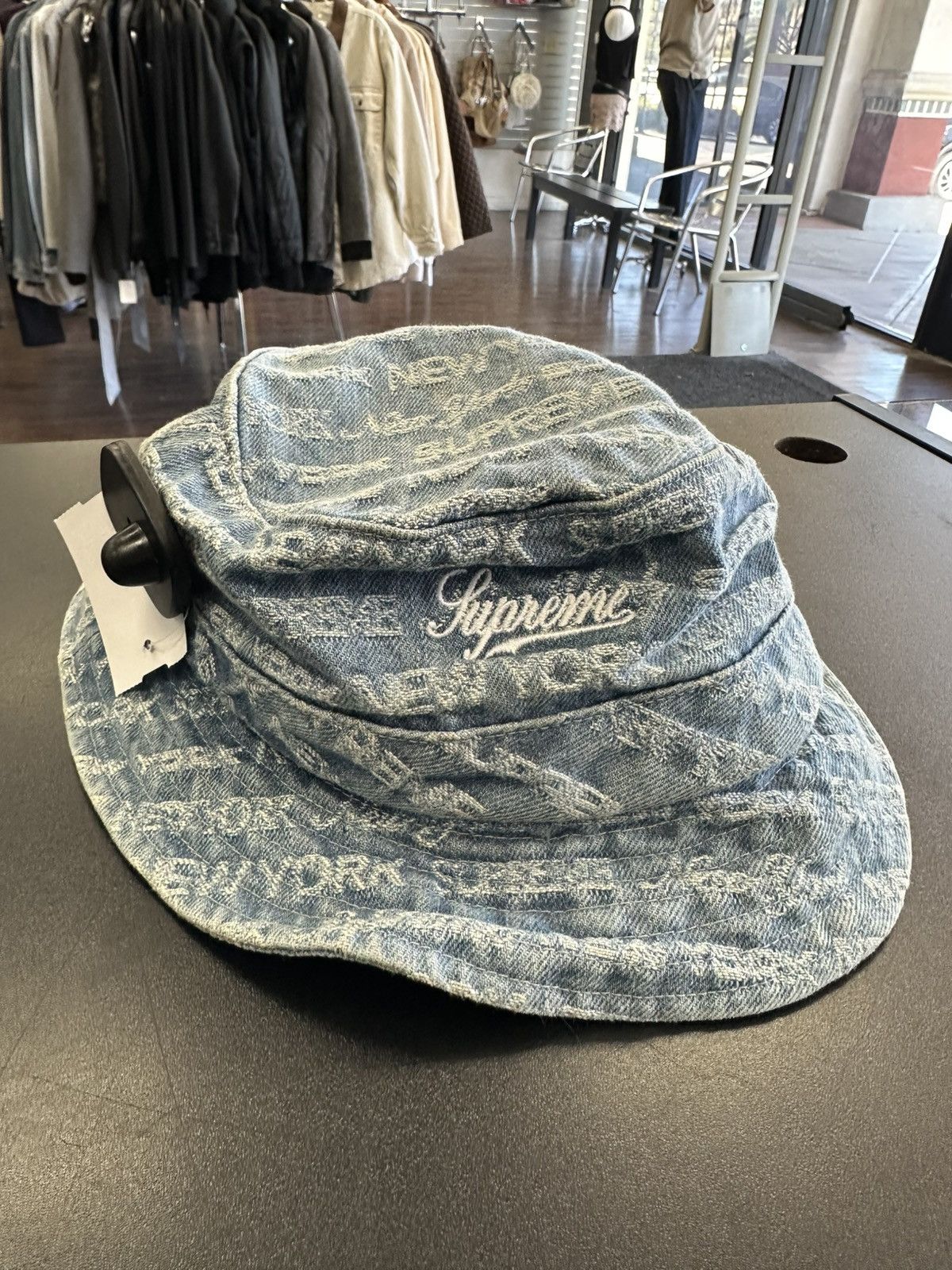 帽子 Supreme Needle Punch Denim Crusher シュプリーム SUPREME Needle Punch Denim Crusher バケット