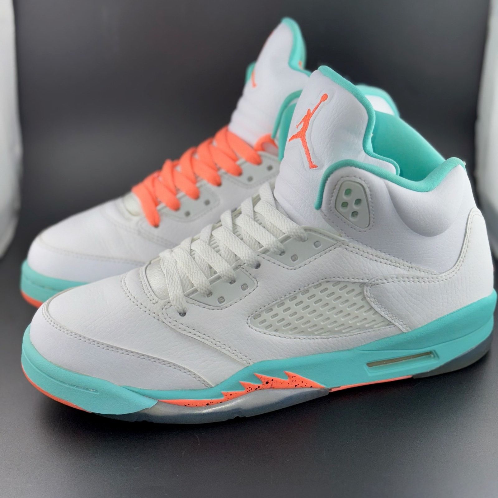 Jordan Brand Jordan 5 Retro Light Aqua (GS) Size US 10 / IT 40 - 2 Thumbnail