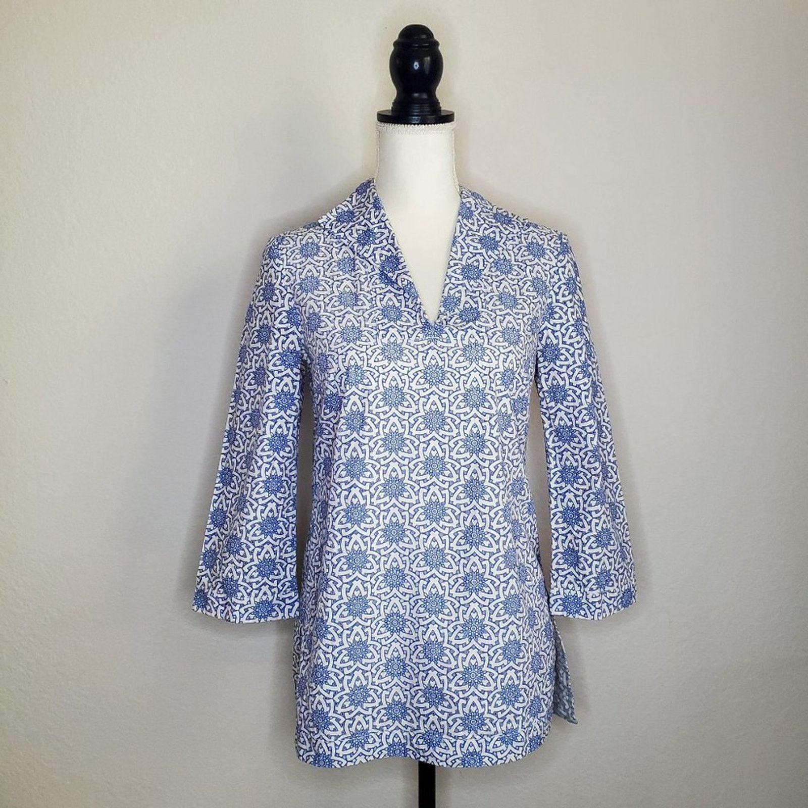 Tory Burch Tory Burch Gretchen Eyelet Tunic Top 2 Size XS / US 0-2 / IT 36-38 - 1 Thumbnail