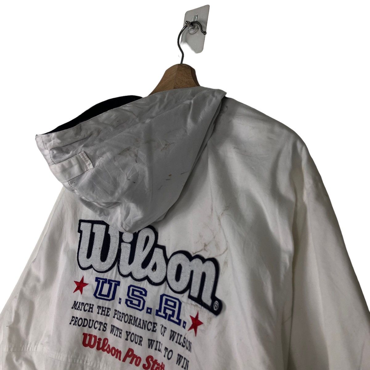 Japanese Brand 🔥90’s Vintage Bomber Jacket Wilson Since 1914 Big Logo Size US M / EU 48-50 / 2 - 11 Thumbnail