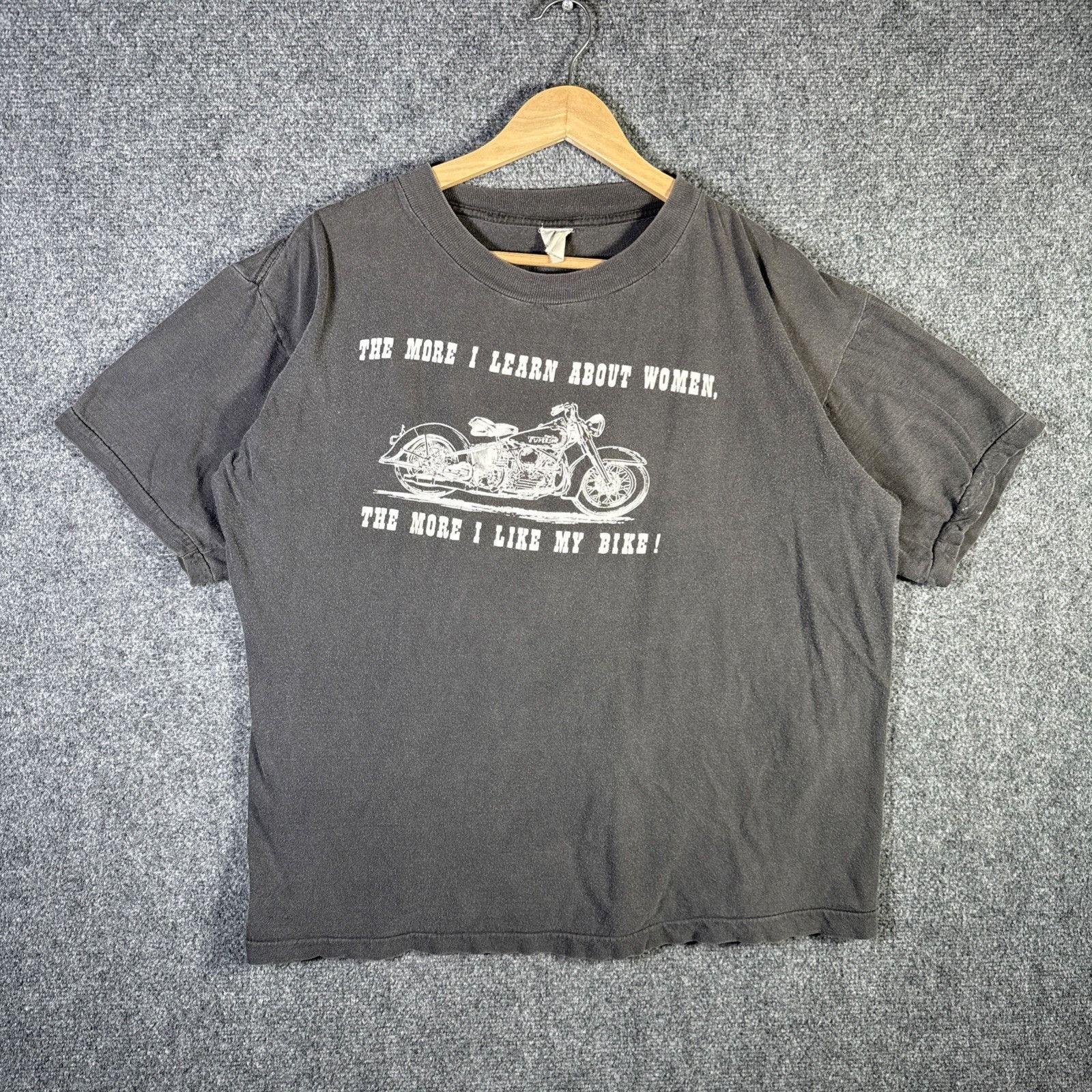 Vintage Harley Davidson Shirt Large Black 80s More I Learn