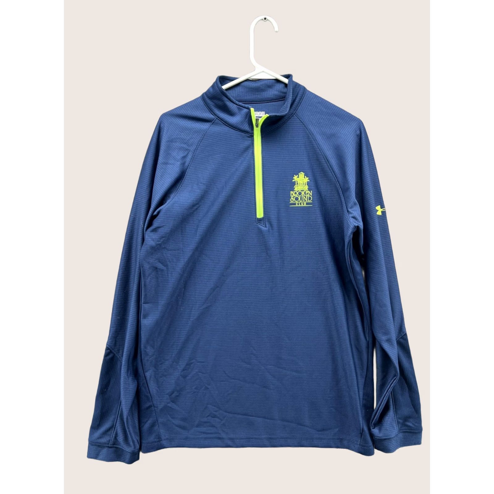 Under Armour Under Armour HeatGear Pullover Mens M 1/4 Zip Blue Golf Top Shirt Size US M / EU 48-50 / 2 - 1 Thumbnail