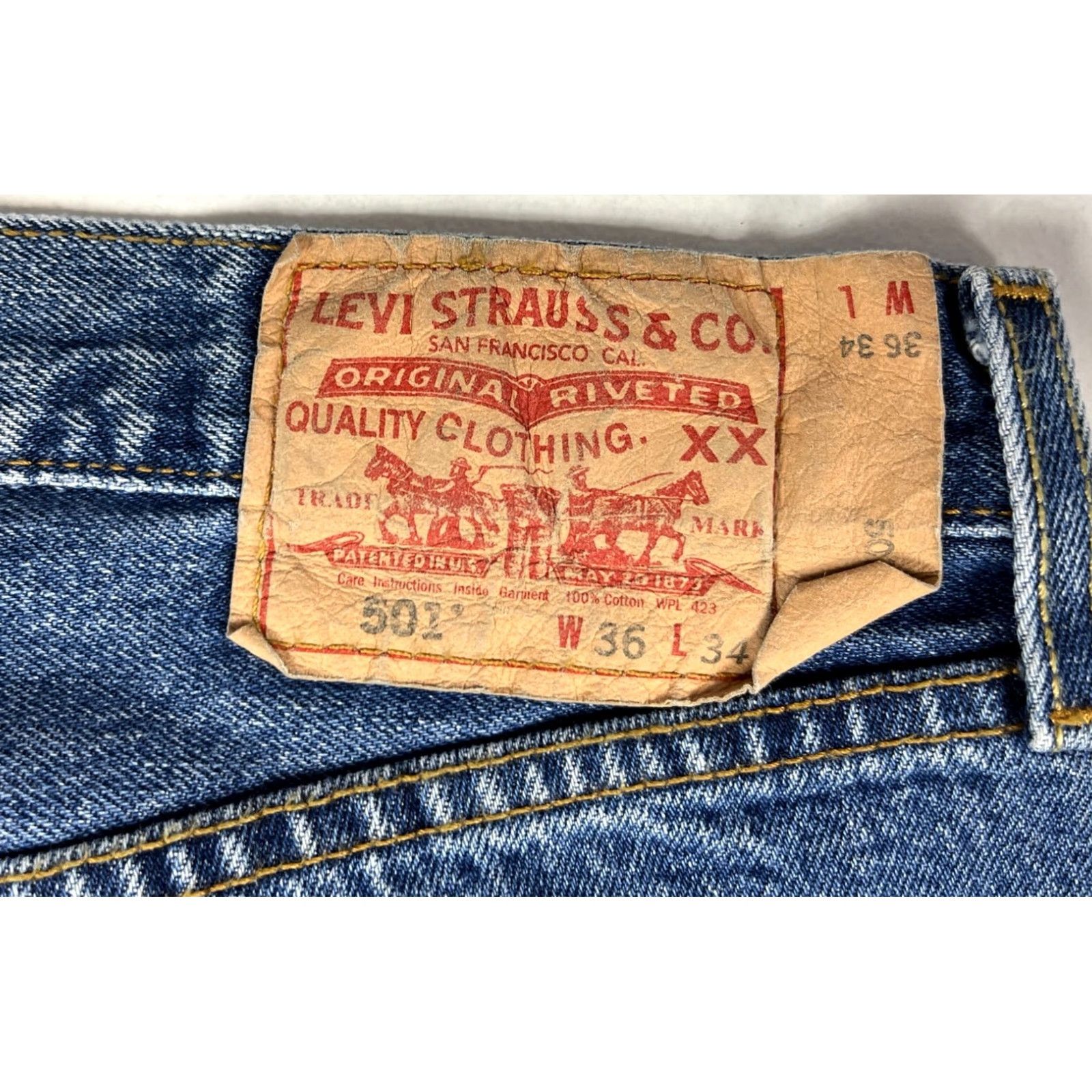 Levi's VINTAGE Levi's 501 XX Jeans Red Tab 36x34 Men’s Denim Blue 90s Straight Mens Size US 36 / EU 52 - 6 Thumbnail