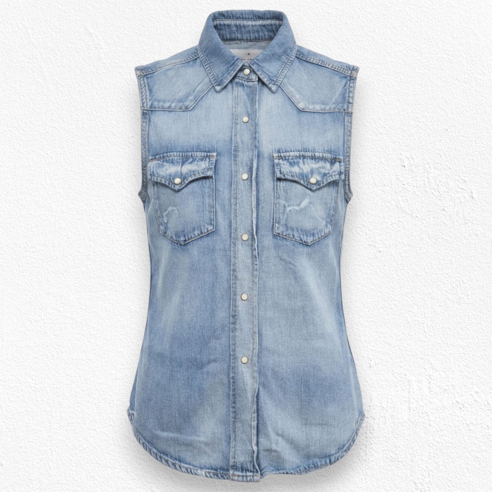 Imogene + Willie Imogene + Willie x Rodan + Fields Denim Western Vest Small Size S / US 4 / IT 40 - 1 Thumbnail