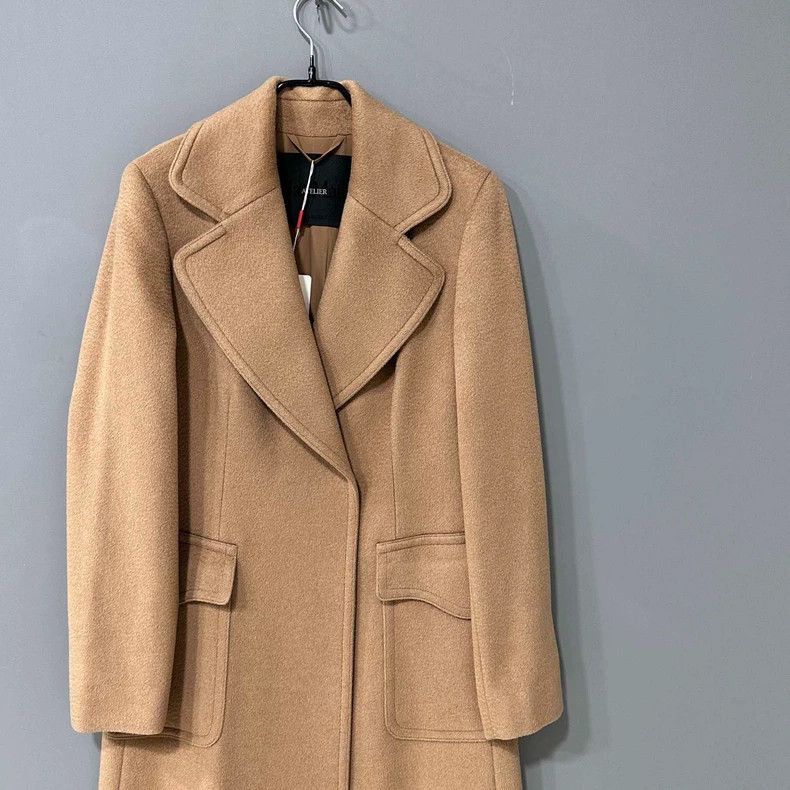 Max Mara Max Mara Black Elevation Camel Long Coat Size L / US 10 / IT 46 - 2 Thumbnail