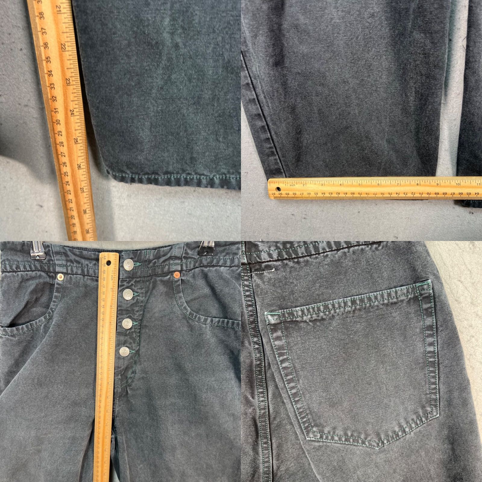 Vintage VINTAGE MM6 Maison Margiela Womens High-Waisted Denim Jeans Button-Fly Black Adult Womens 42 Size 27" / US 4 / IT 40 - 8 Thumbnail